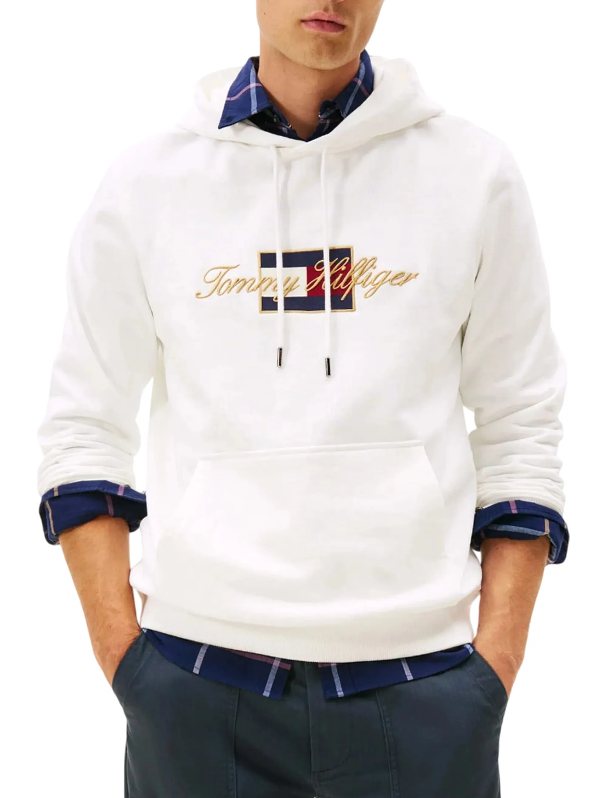 Tommy Hilfiger B'Icon Gold Sweatshirt' White Mw0Mw41502 155149