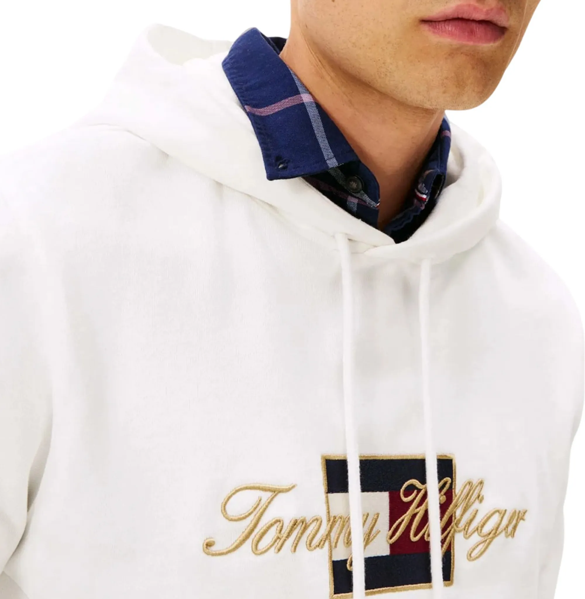 Tommy Hilfiger B'Icon Gold Sweatshirt' White Mw0Mw41502 155162