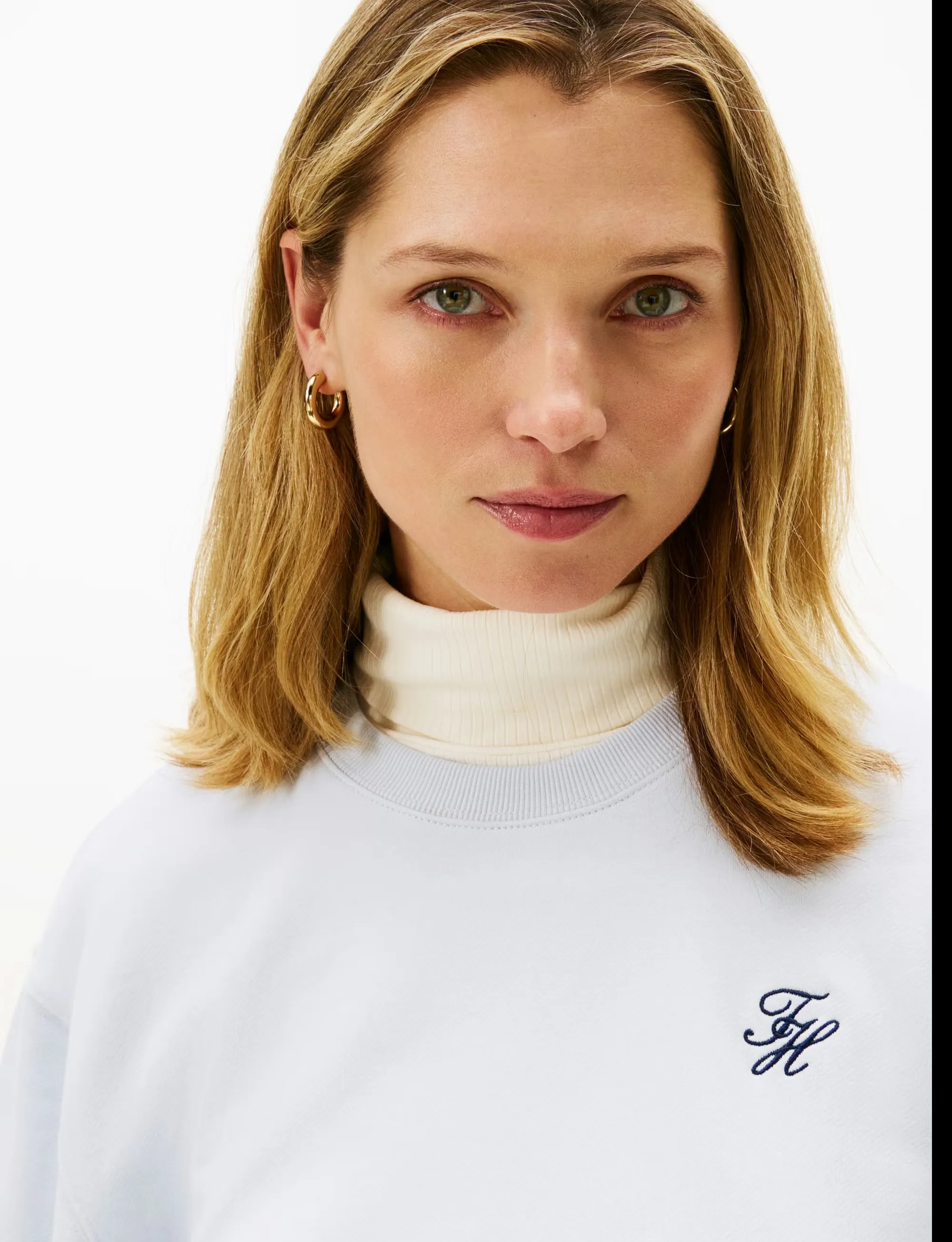 Tommy Hilfiger B'Terry Sweatshirt' Light Blue Ww0Ww49418 169734