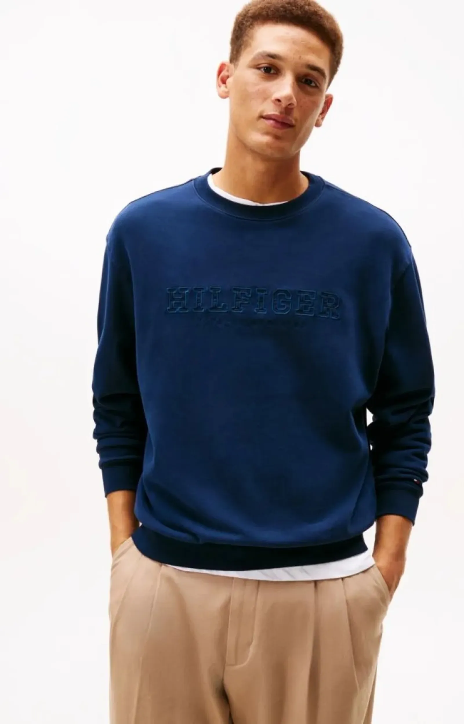 Tommy Hilfiger Felpa Logata Blu Mw0Mw41757 169849