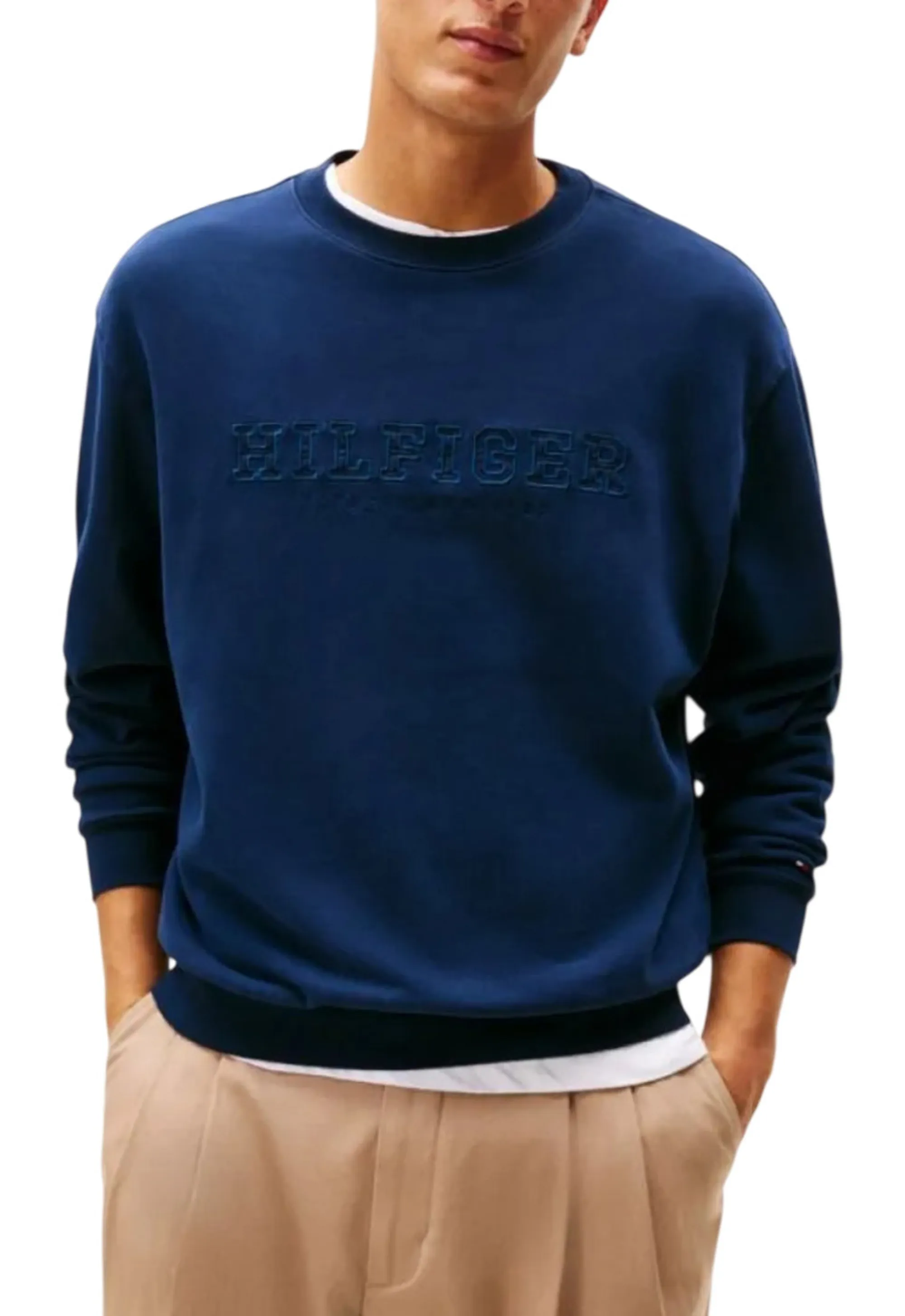 Tommy Hilfiger B'Logo Sweatshirt' Blue Mw0Mw41757 170106