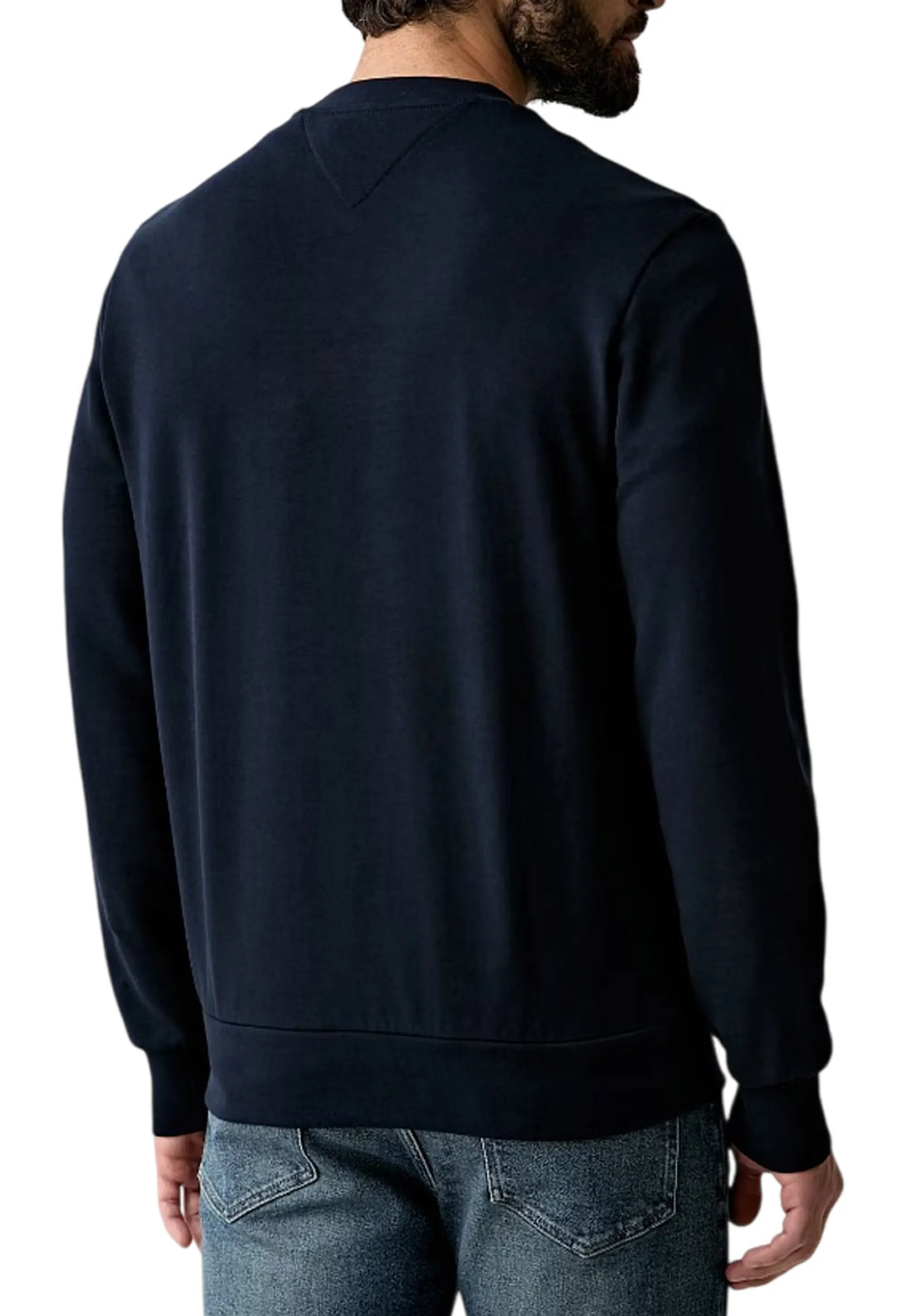 Tommy Hilfiger Felpa  Stack Blu Scuro Mw0Mw43218 184761