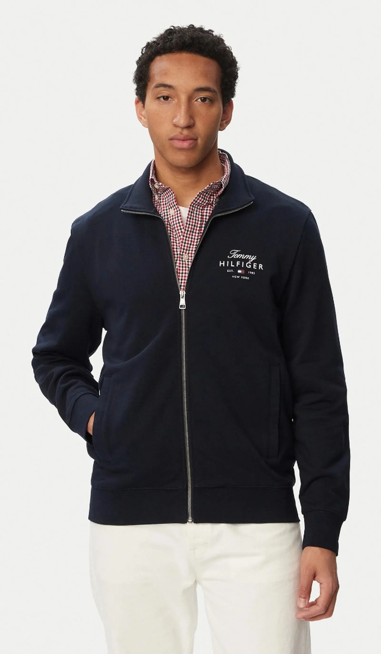 Tommy Hilfiger Felpa  Stack Blu Scuro Mw0Mw43219 184313