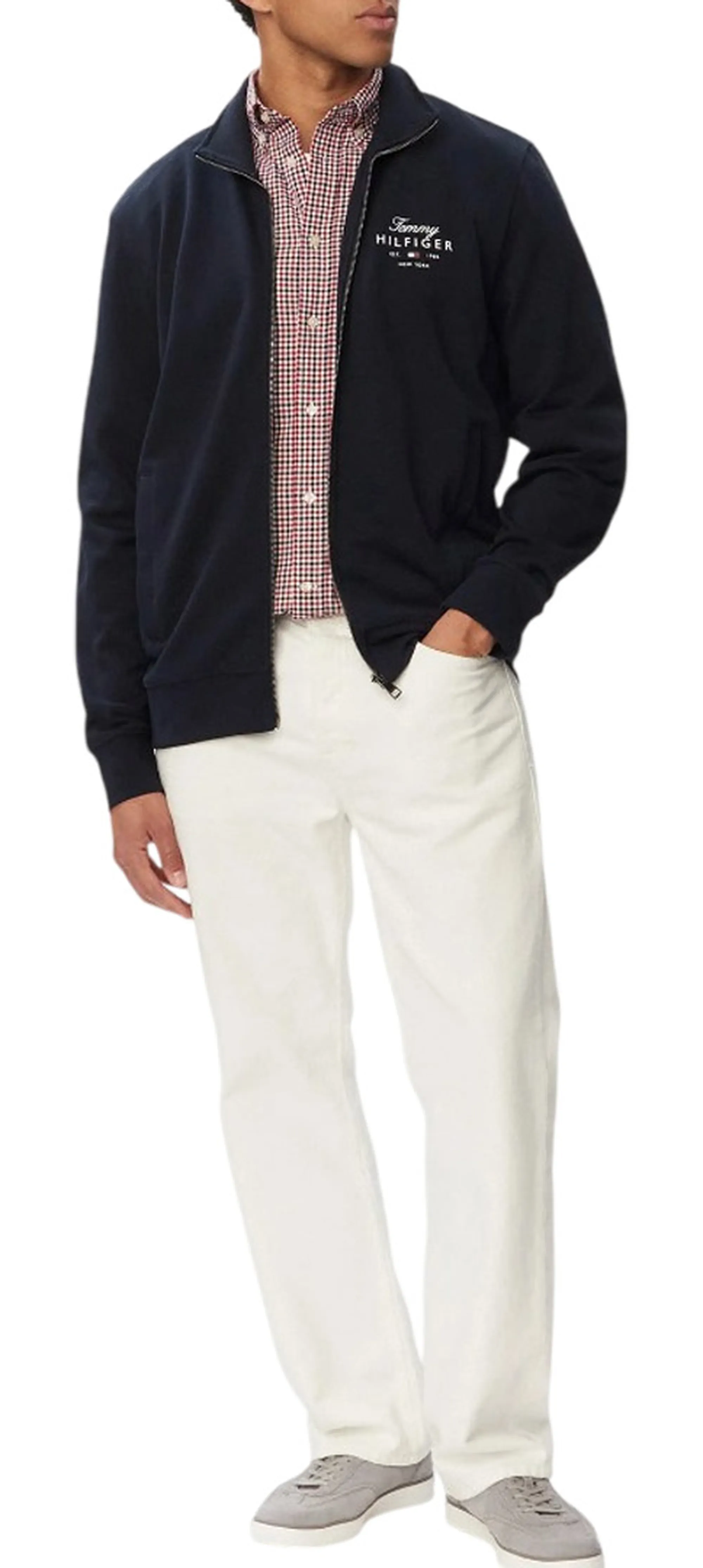 Tommy Hilfiger Felpa  Stack Blu Scuro Mw0Mw43219 184766