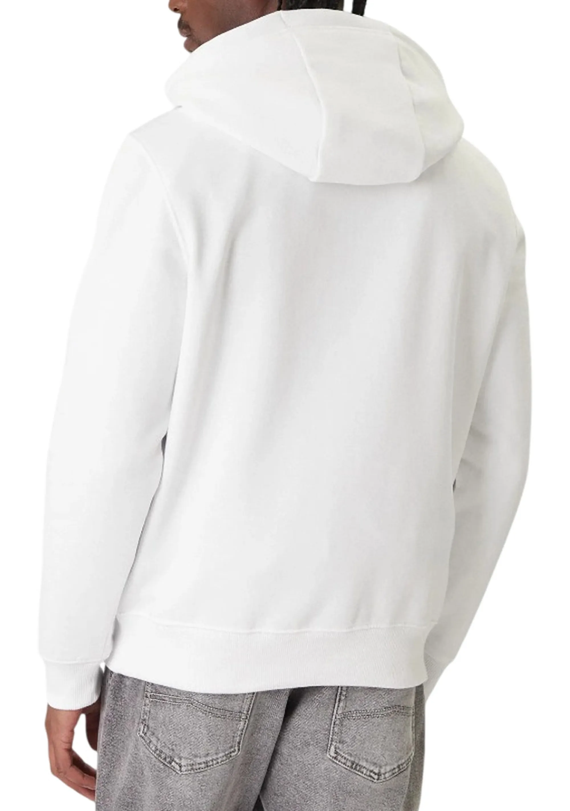 Tommy Hilfiger Felpa Tommy Embro Flag Bianco Mw0Mw42735 184745