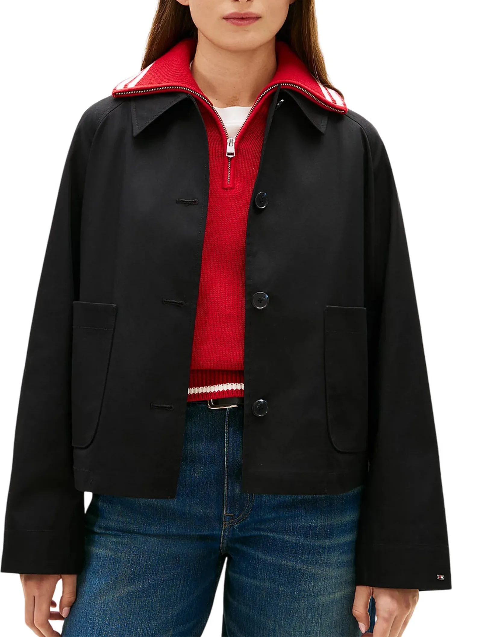 Tommy Hilfiger Giubbino Idrolepellente Nero Ww0Ww49585 170319