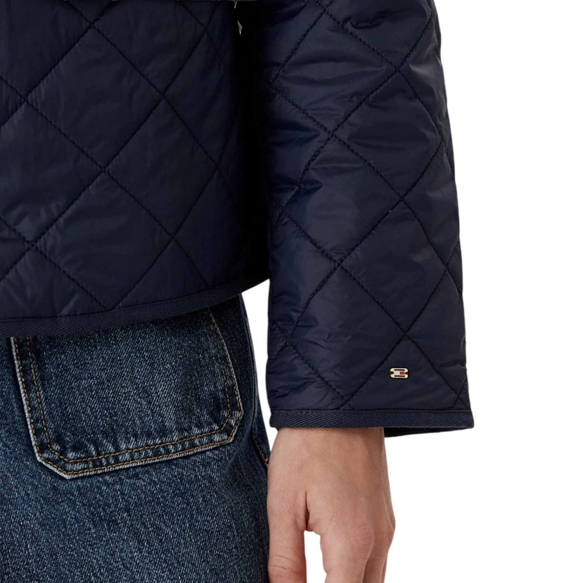 Tommy Hilfiger Giubbino Padded Slim Quilt Blu Scuro Ww0Ww50936 184959