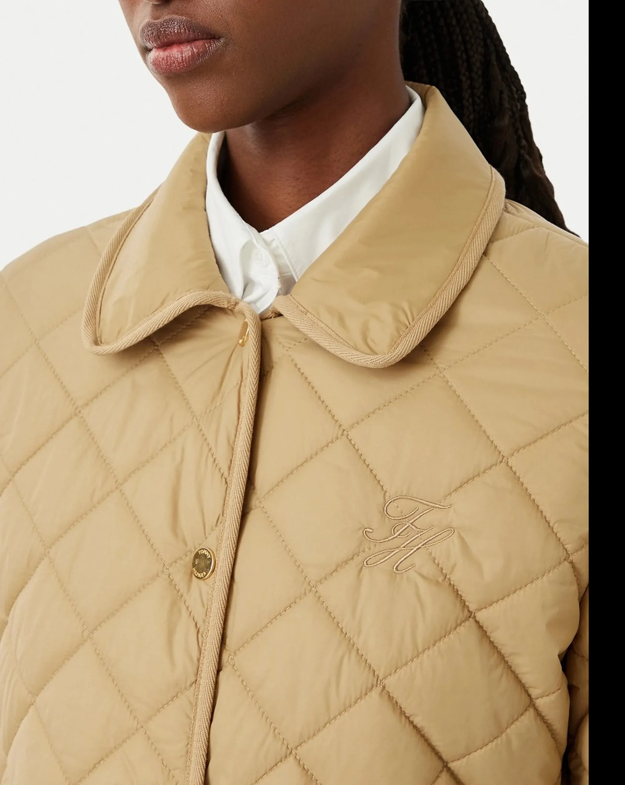 Tommy Hilfiger B'Padded Slim Quilt Jacket' Camel Ww0Ww50936 184288