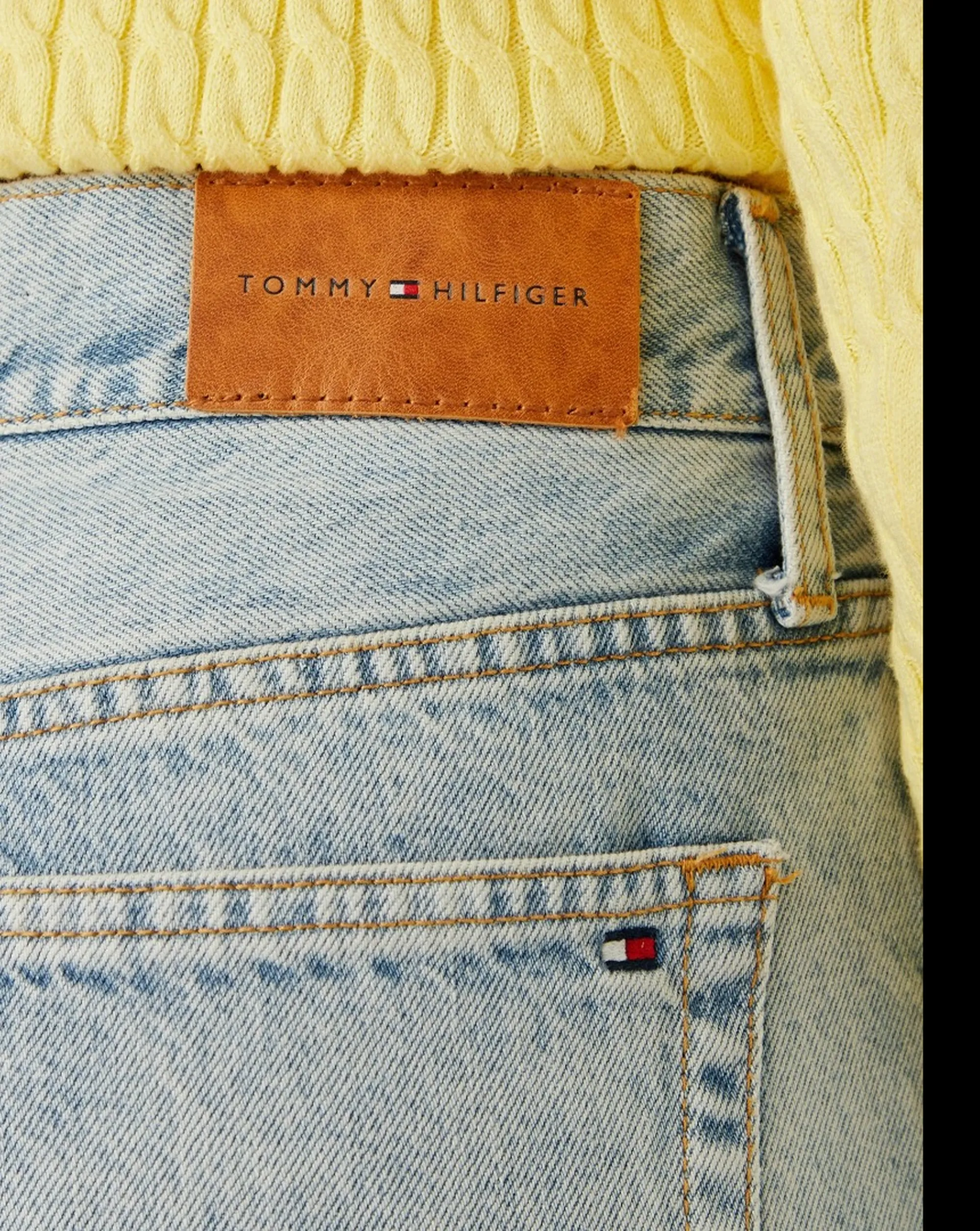 Tommy Hilfiger Jeans A Gamba Larga Denim Chiaro Ww0Ww51090 184236