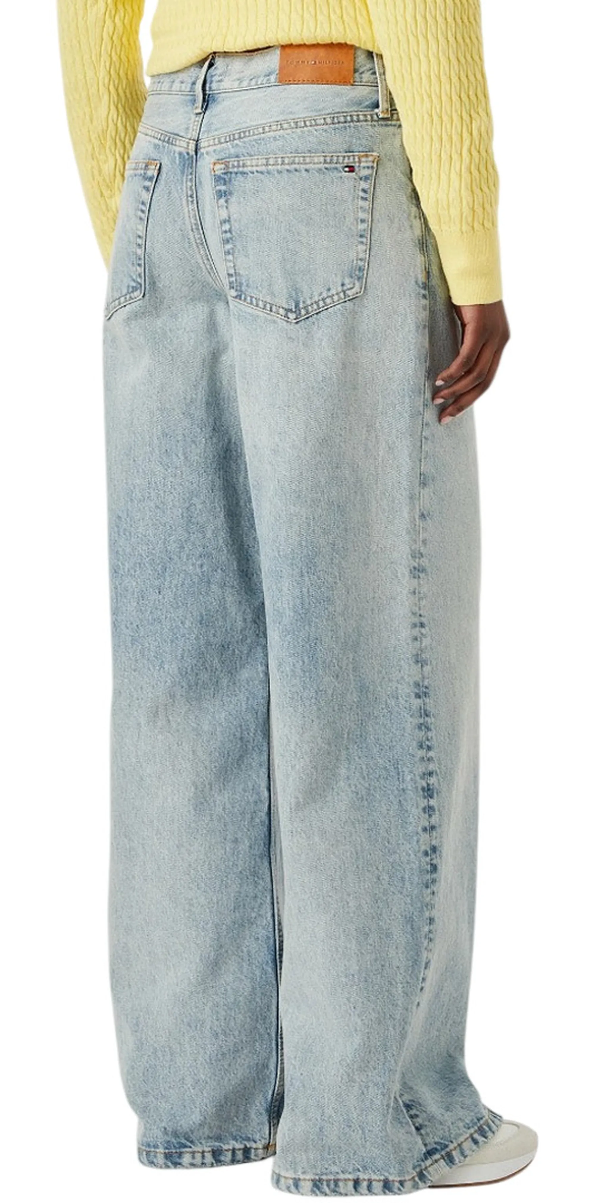 Tommy Hilfiger Jeans A Gamba Larga Denim Chiaro Ww0Ww51090 185054