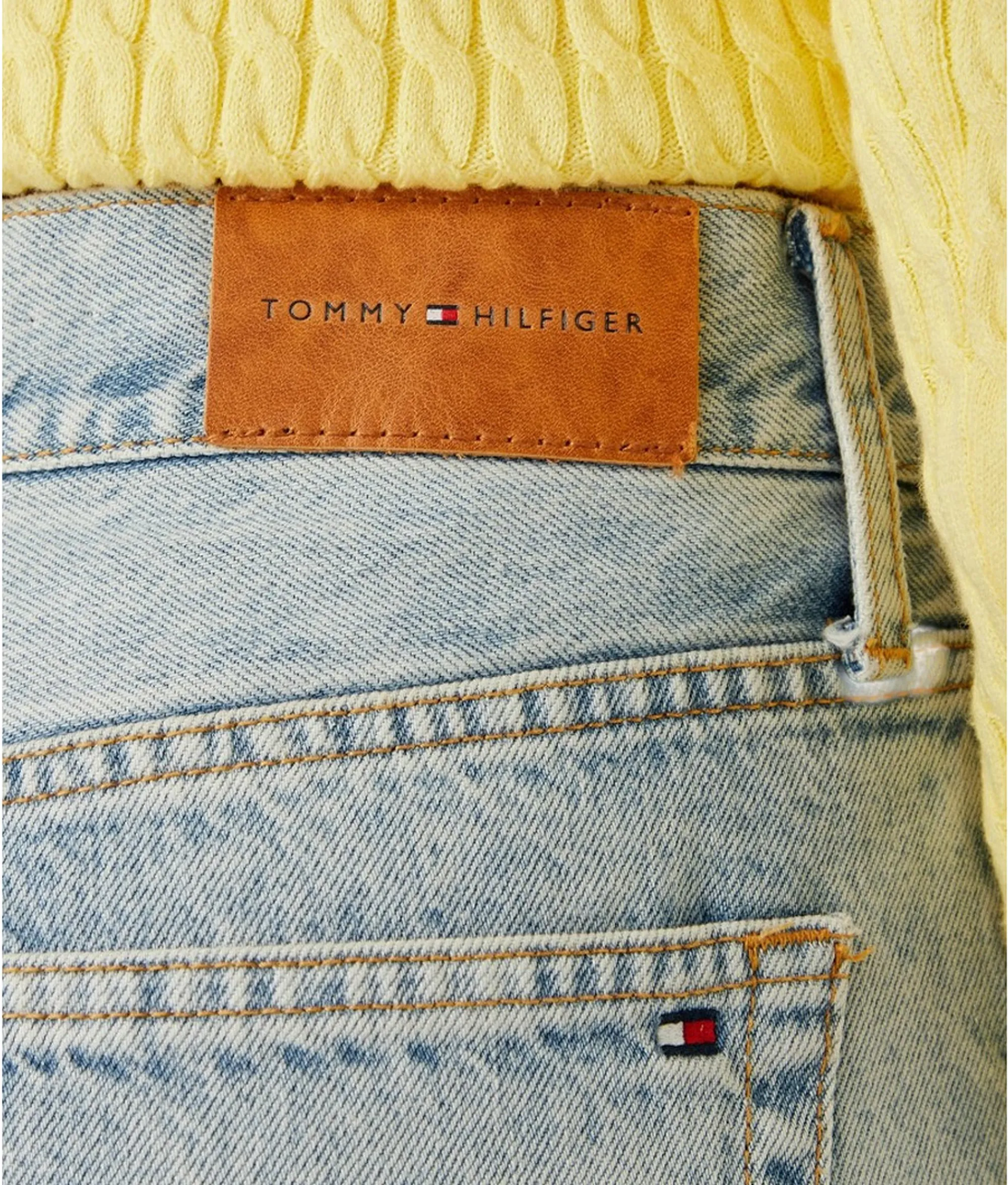 Tommy Hilfiger Jeans A Gamba Larga Denim Chiaro Ww0Ww51090 185056