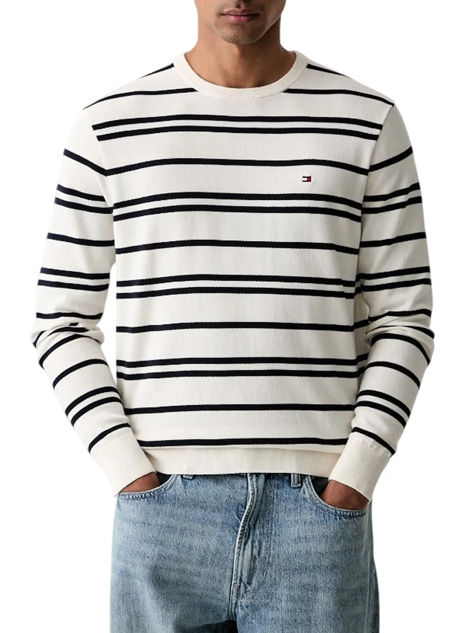 Tommy Hilfiger Maglia Avorio Mw0Mw39999 185200
