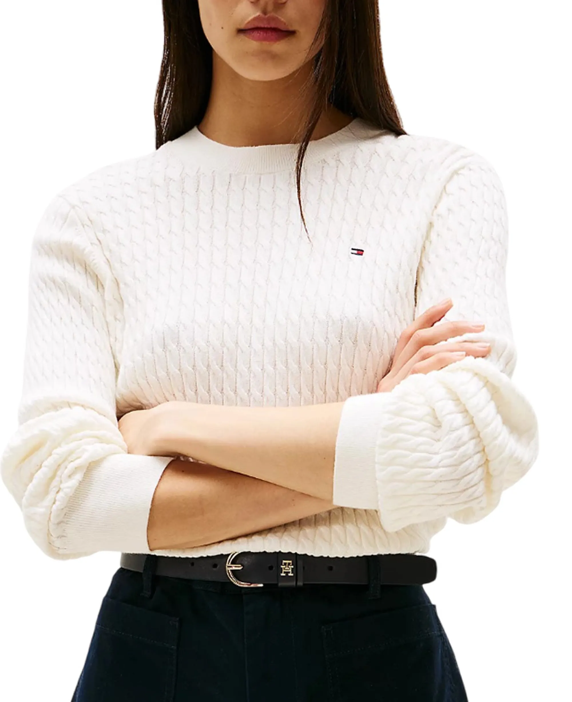 Tommy Hilfiger B'Sweater' Ivory Ww0Ww44993 155461