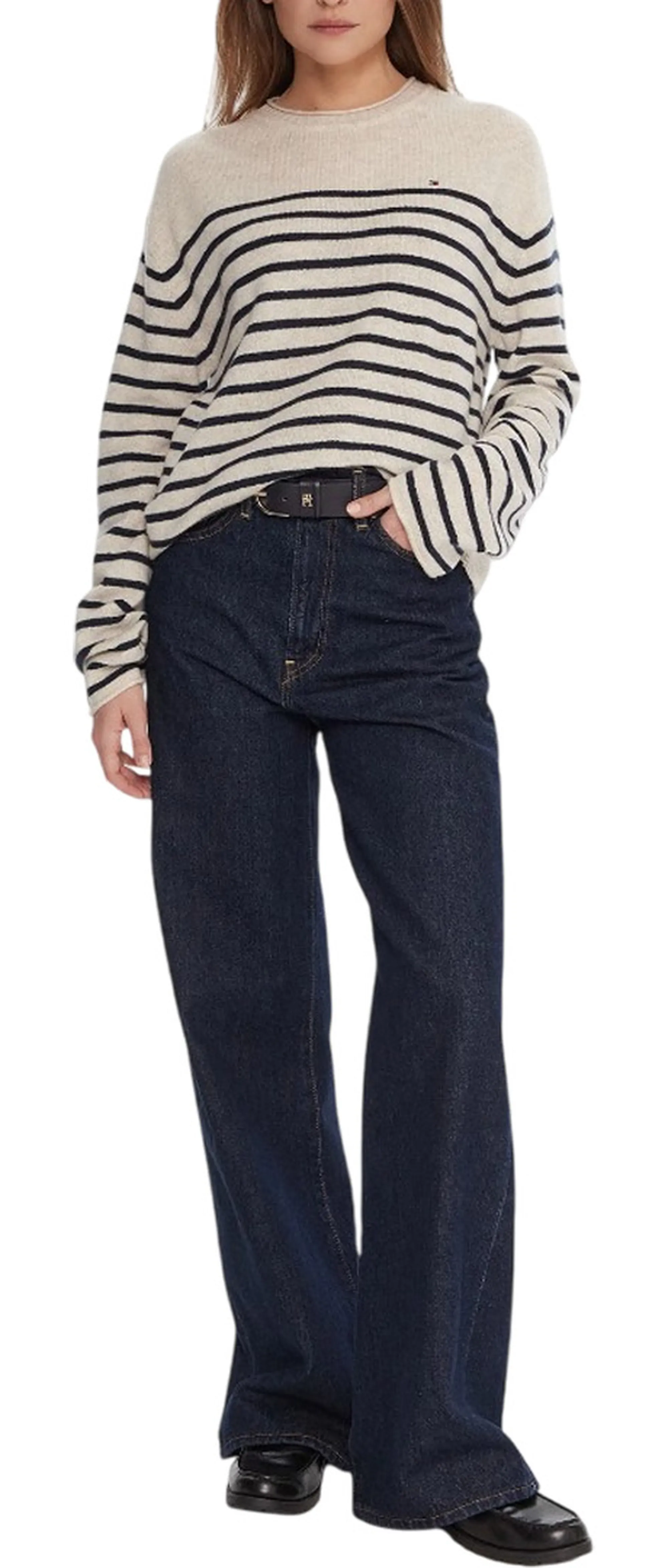 Tommy Hilfiger B'Sweater ' Beige Ww0Ww46438 164177