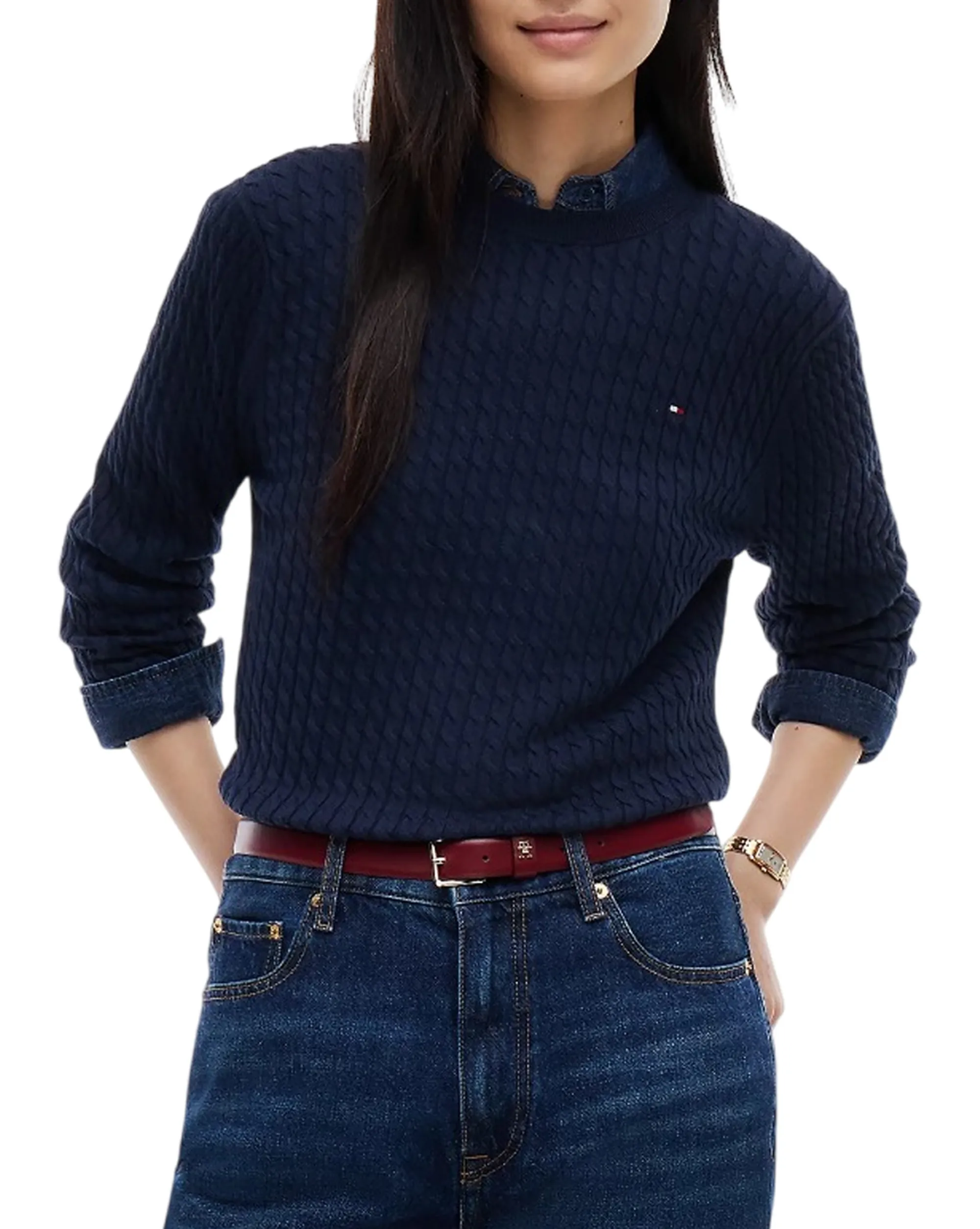 Tommy Hilfiger Maglia Blu Scuro Ww0Ww44993 185323