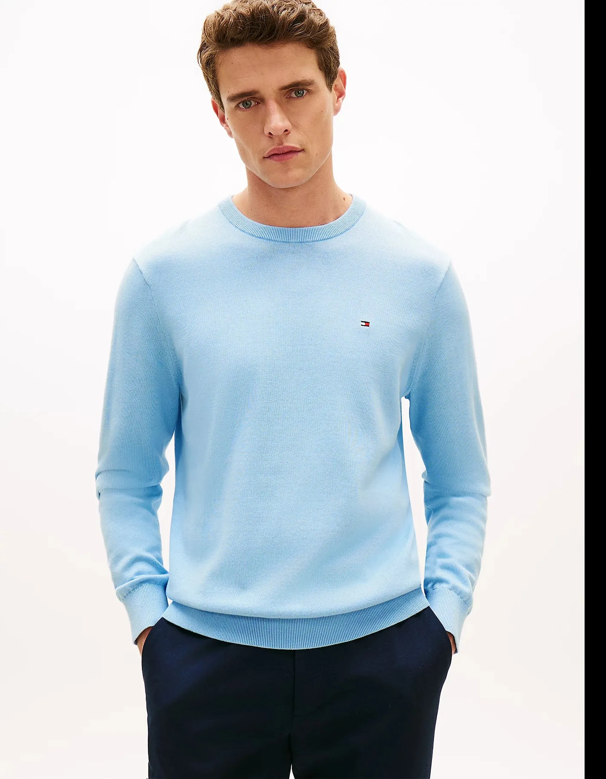 Tommy Hilfiger Maglia Celeste Mw0Mw39999 169541