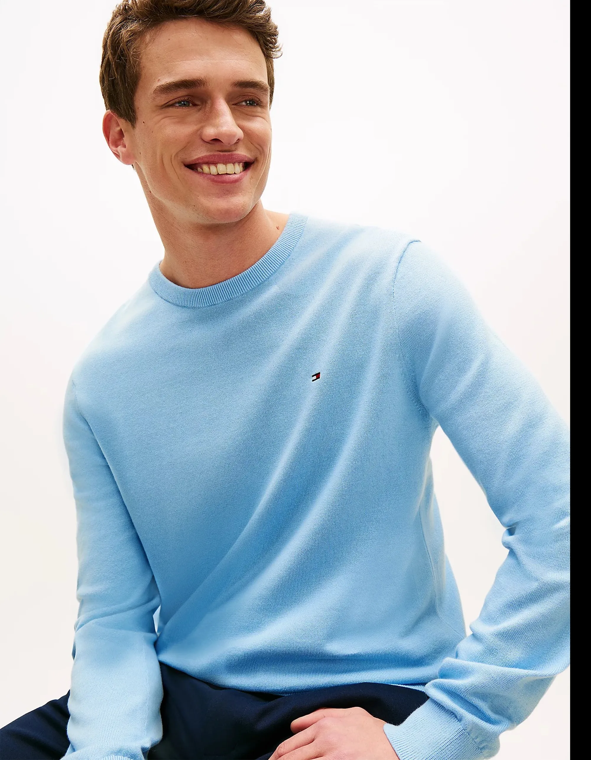 Tommy Hilfiger Maglia Celeste Mw0Mw39999 169542