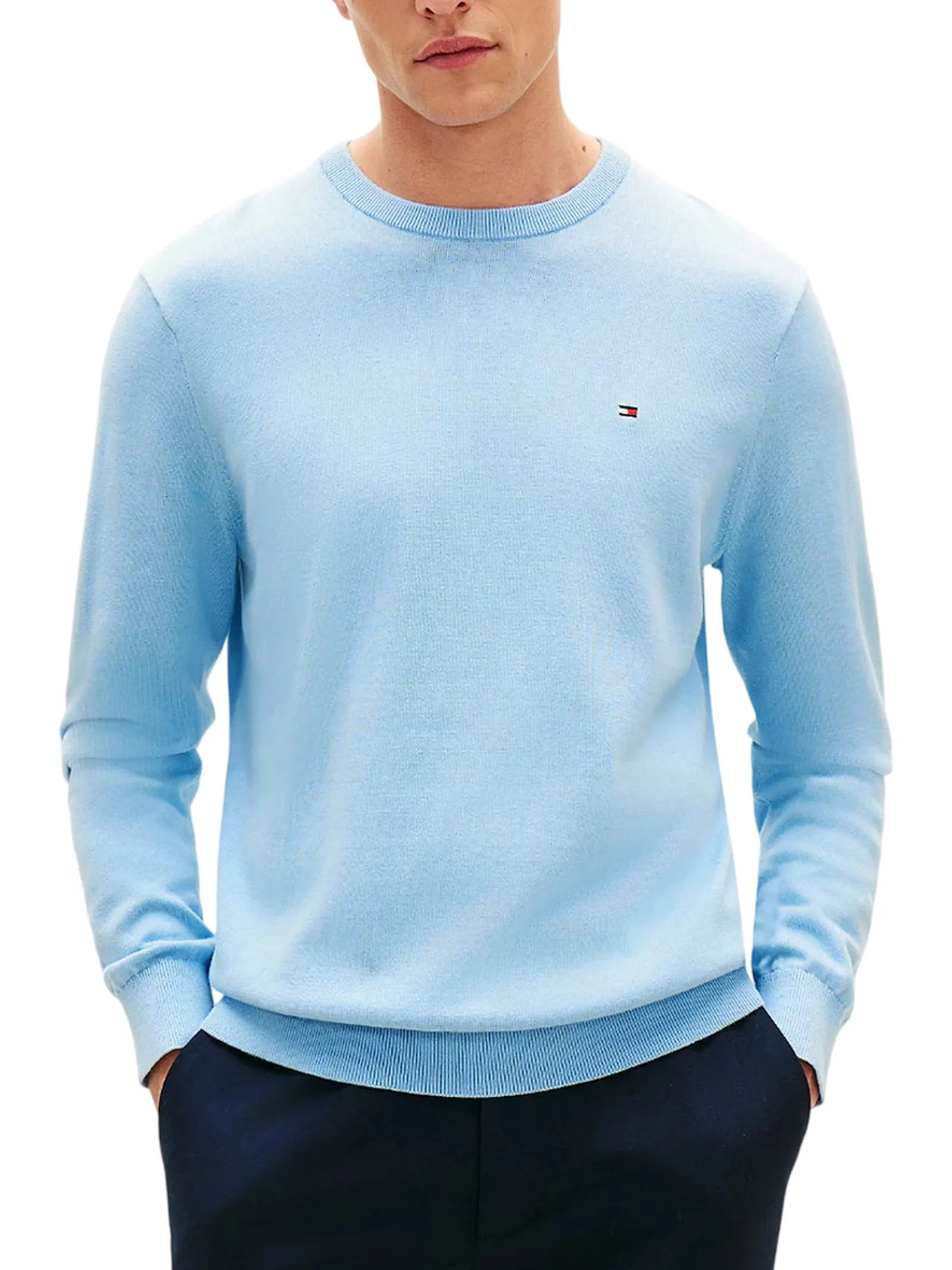 Tommy Hilfiger Maglia Celeste Mw0Mw39999 170927