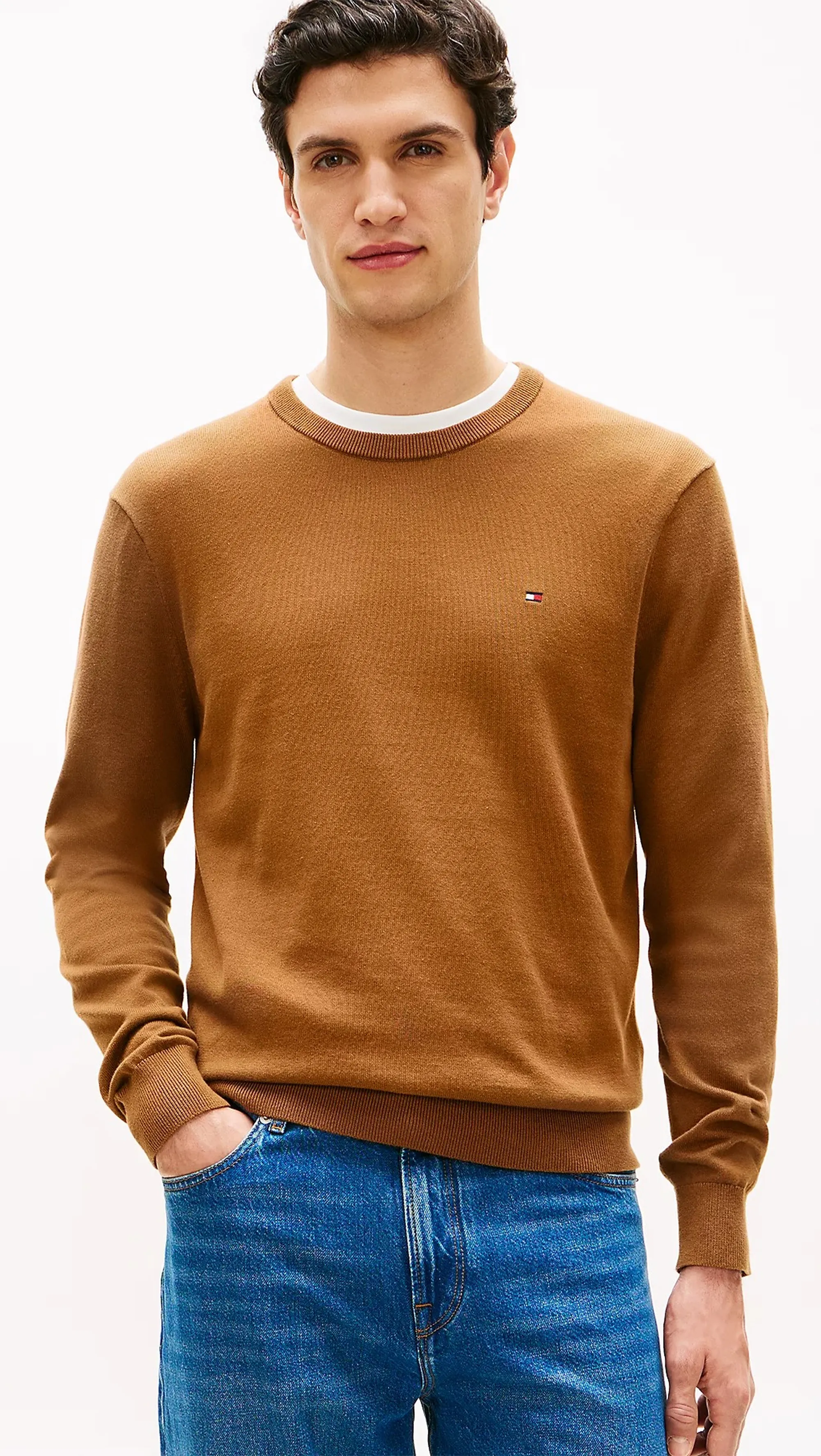 Tommy Hilfiger Maglia Marrone Chiaro Mw0Mw39999 169549