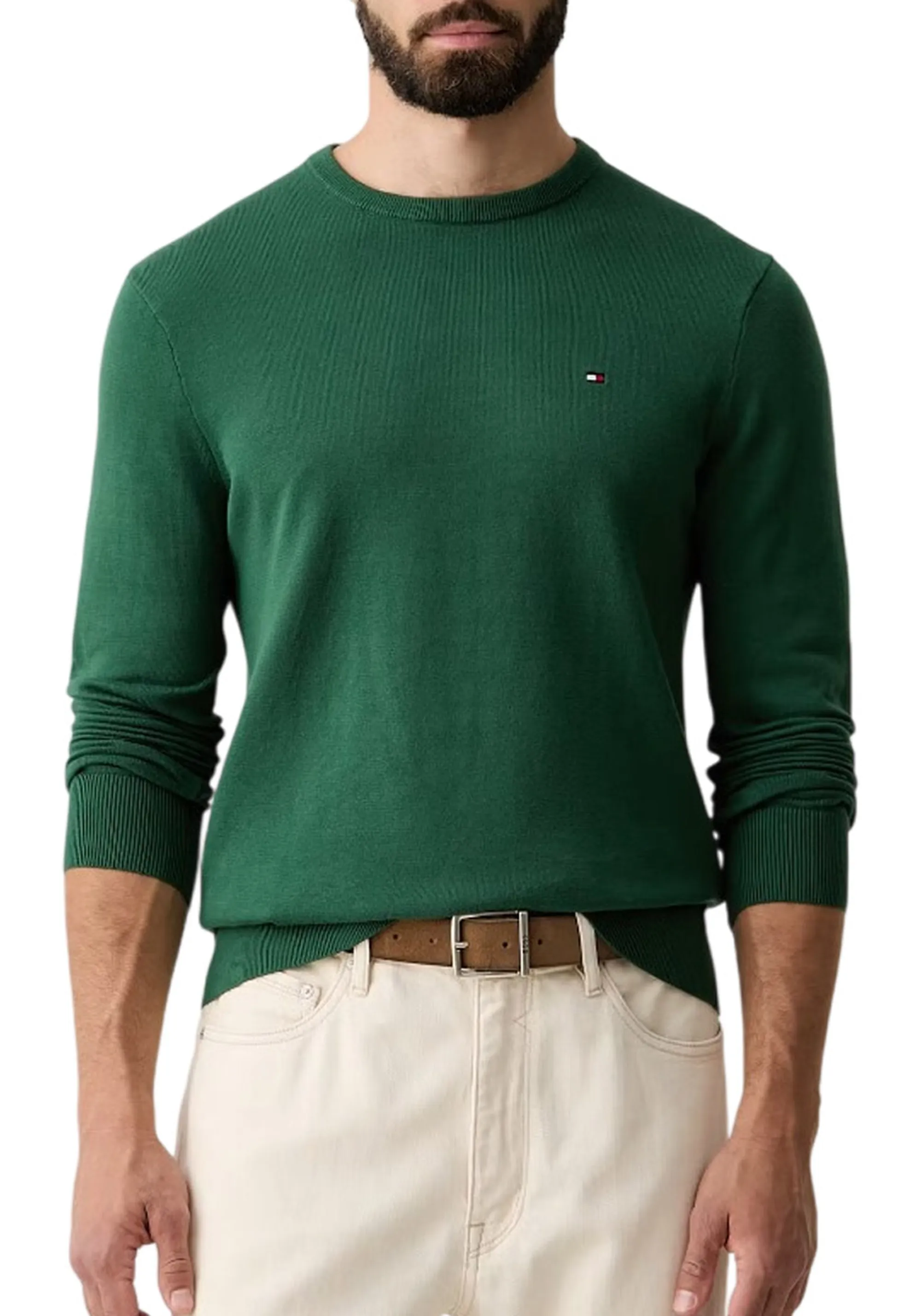 Tommy Hilfiger Maglia Verde Foresta Mw0Mw39999 185196
