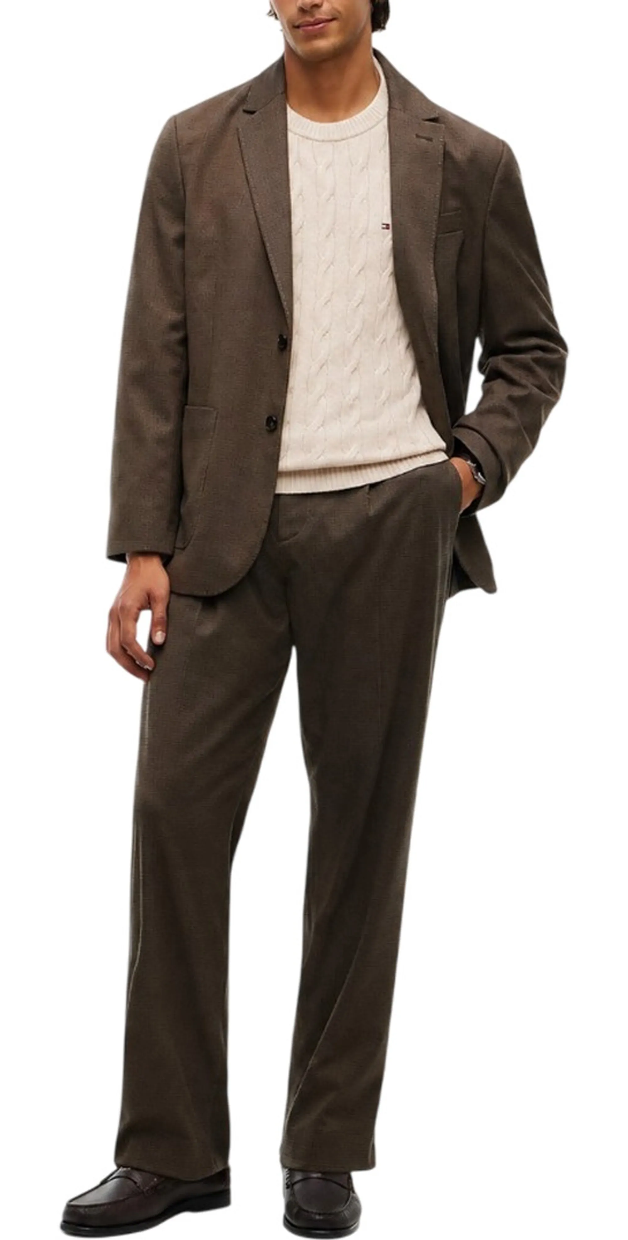 Tommy Hilfiger B'Pure Wool Sweater' Beige Mw0Mw40442 191683