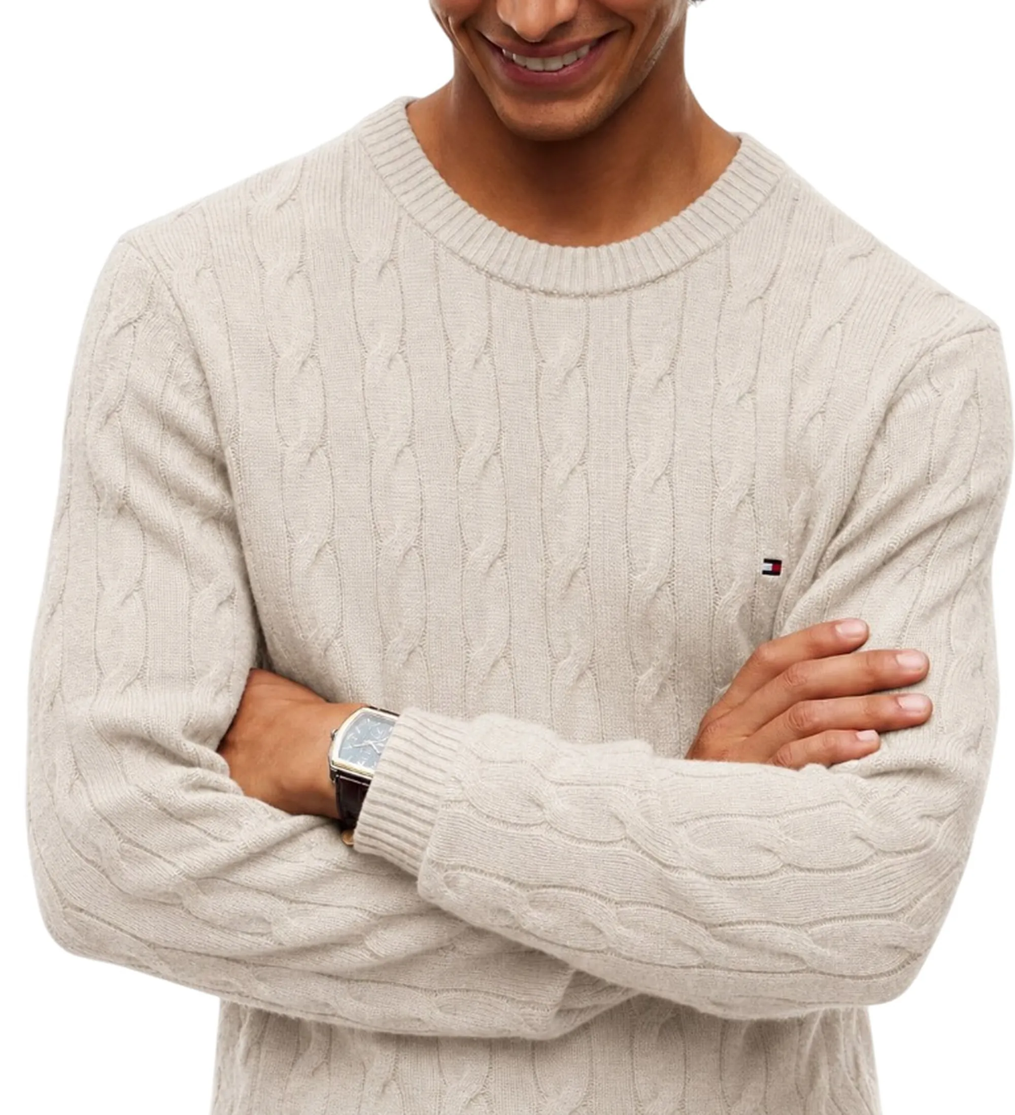 Tommy Hilfiger B'Pure Wool Sweater' Beige Mw0Mw40442 191689