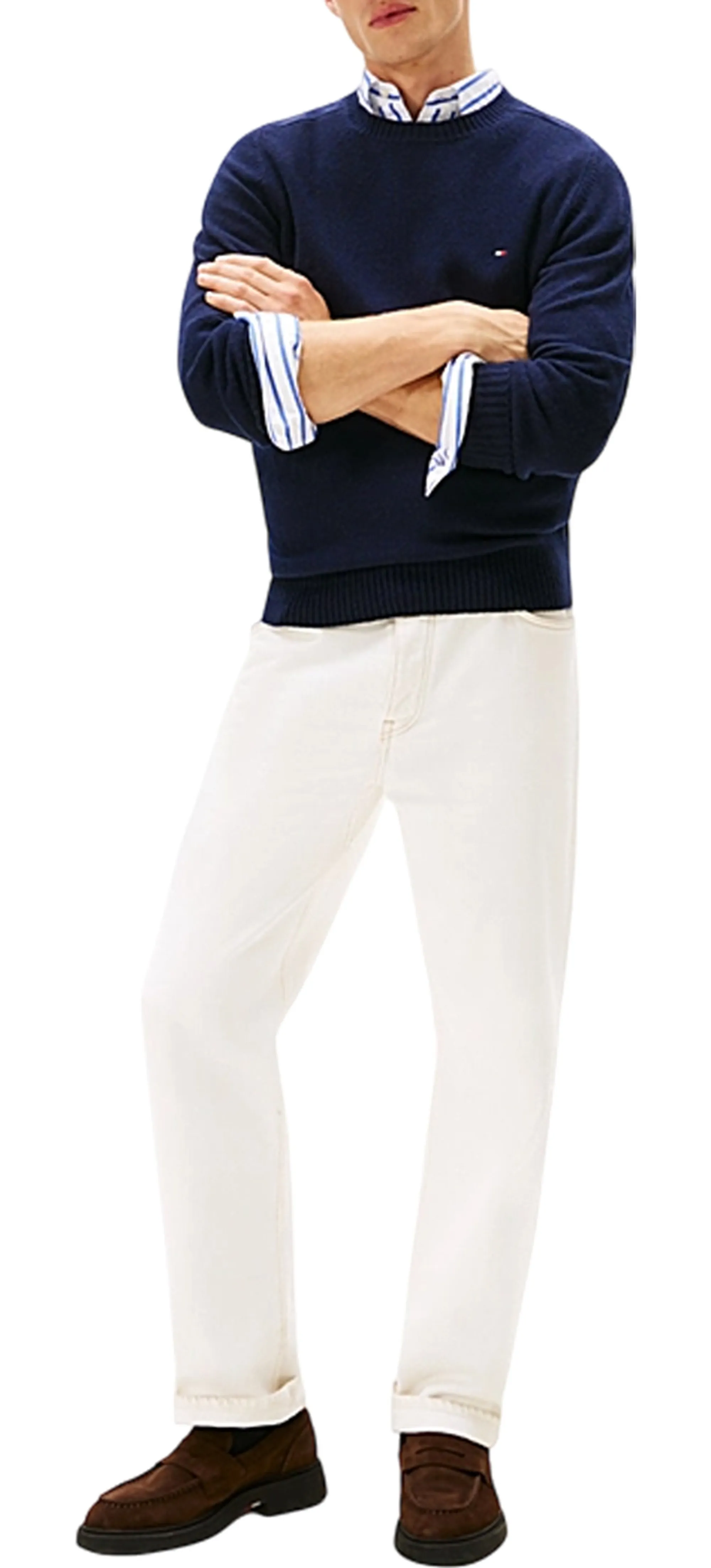 Tommy Hilfiger B'Pure Wool Sweater' Blu Mw0Mw36535 164375