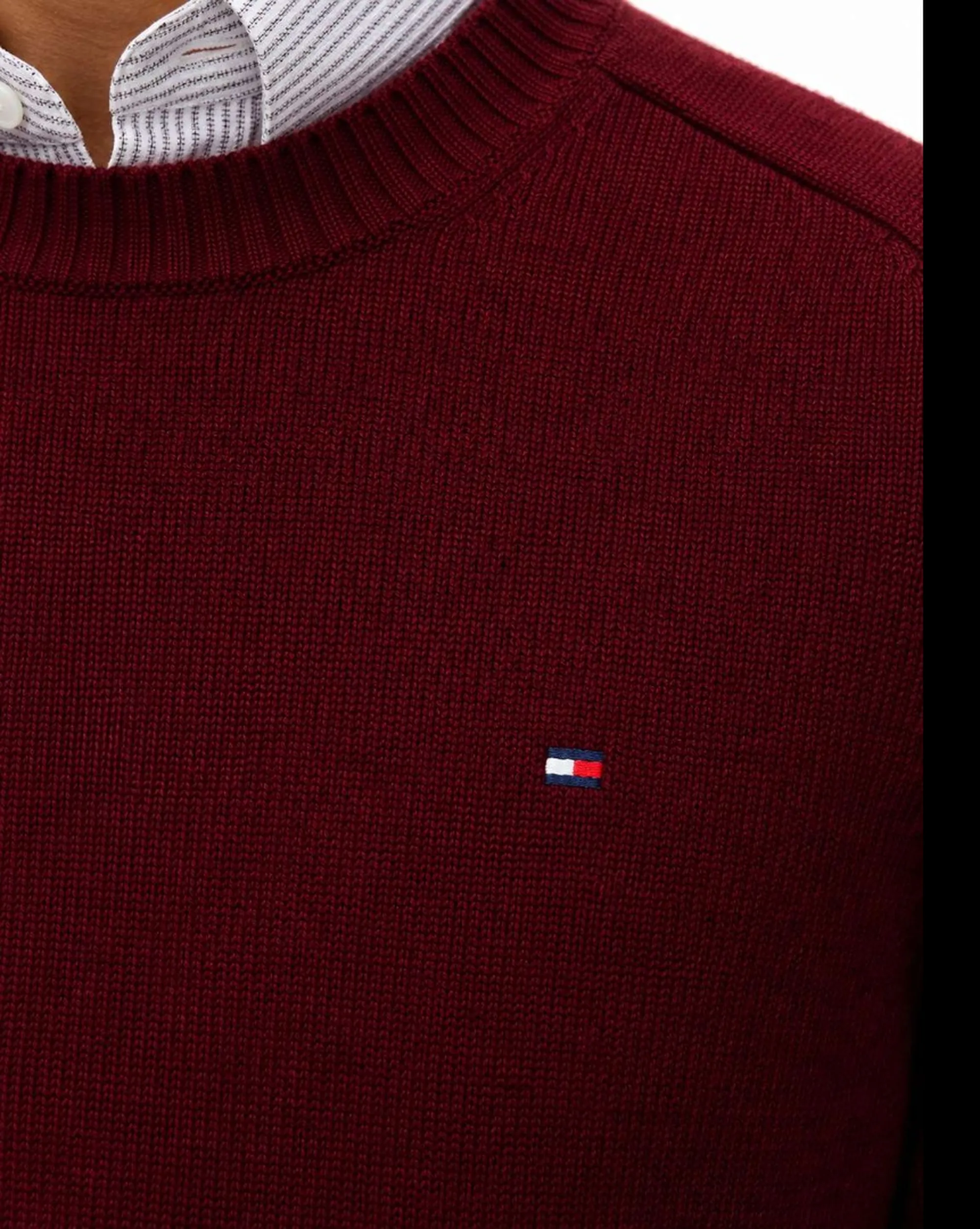 Tommy Hilfiger B'Pure Wool Sweater' Burgundy Mw0Mw36535 198827