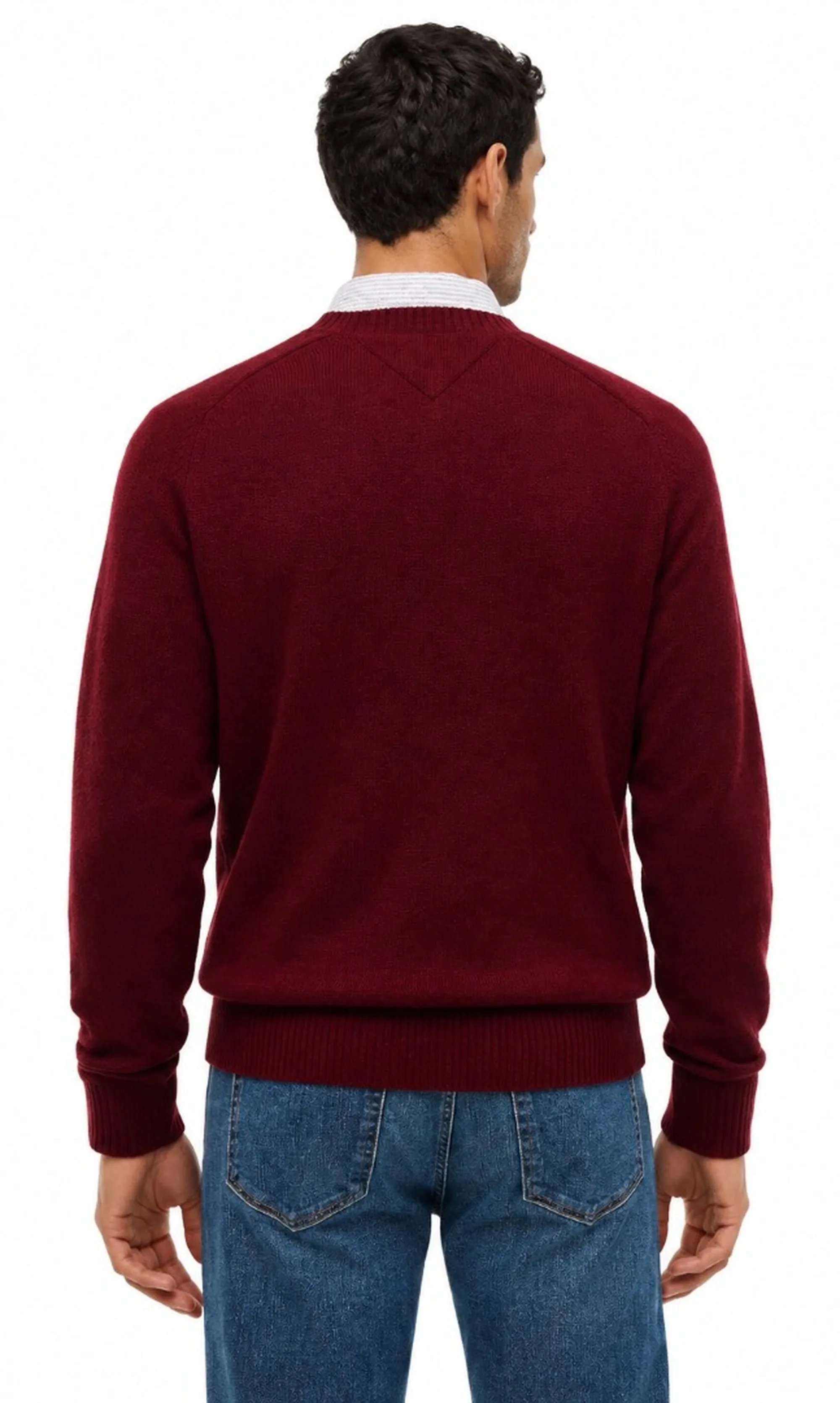 Tommy Hilfiger B'Pure Wool Sweater' Burgundy Mw0Mw36535 198828