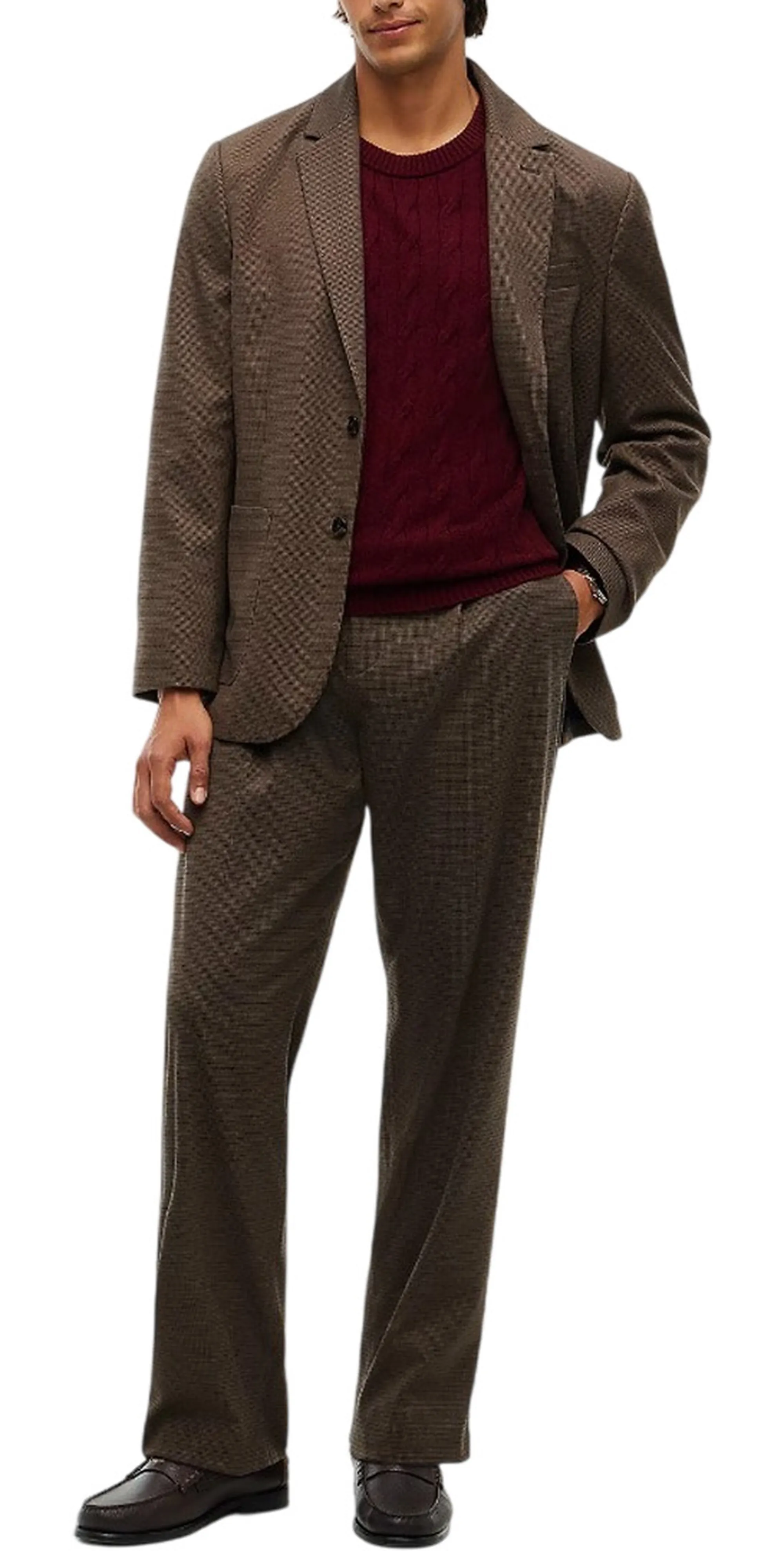 Tommy Hilfiger B'Pure Wool Sweater' Burgundy Mw0Mw40442 191692