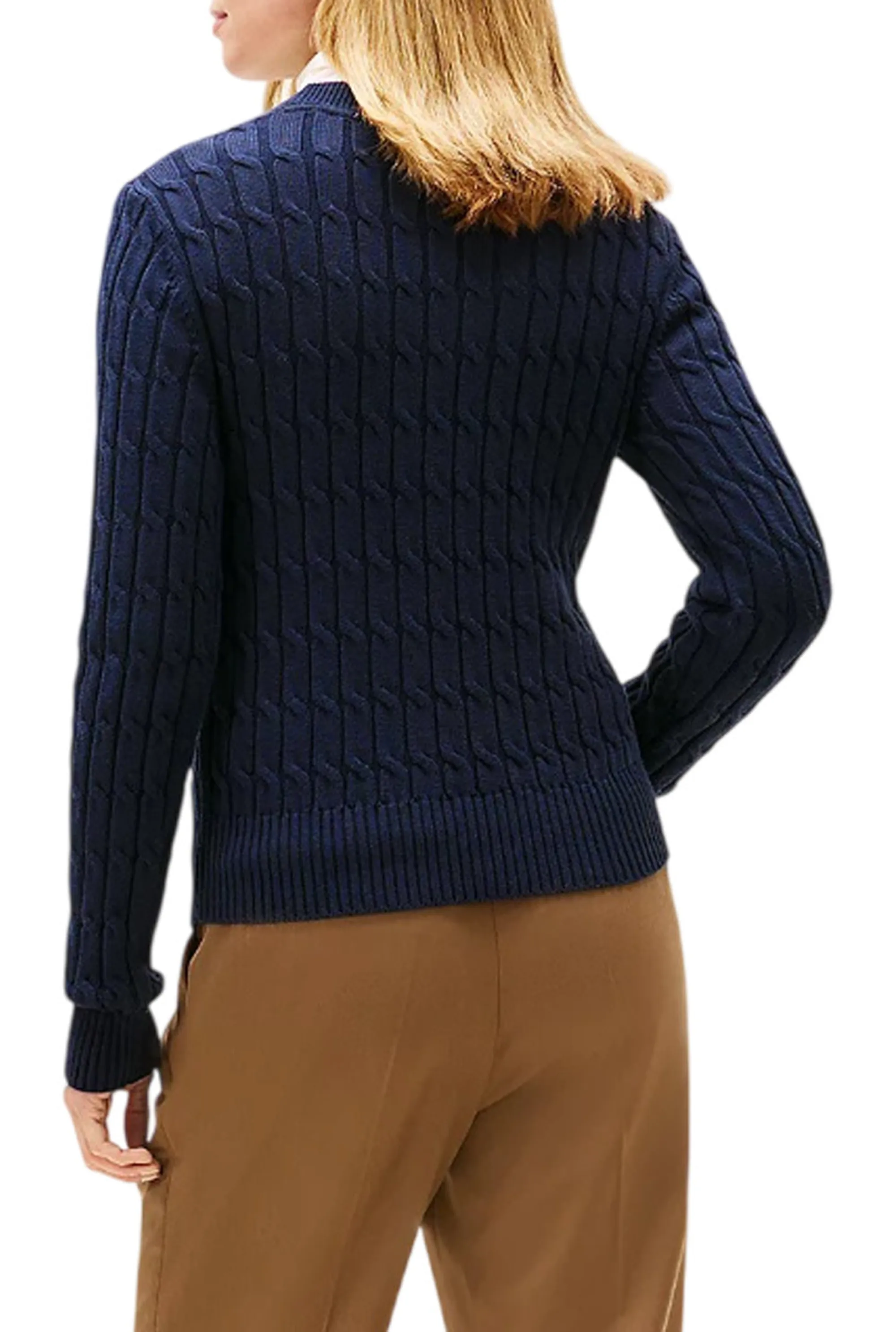 Tommy Hilfiger B'Braided Knit' Blue Ww0Ww47644 170559