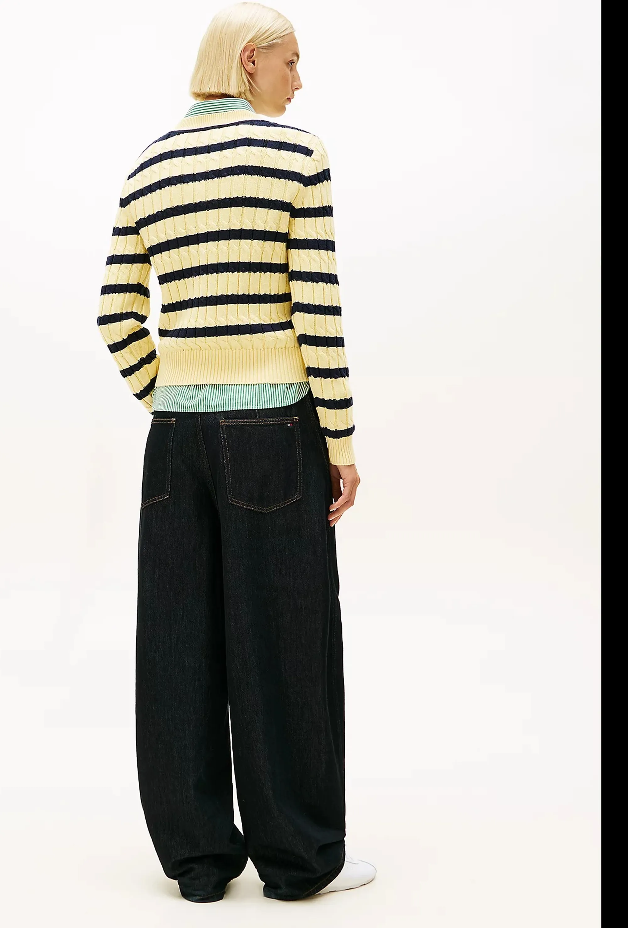 Tommy Hilfiger B'Braided Knit' Yellow Ww0Ww47644 169691