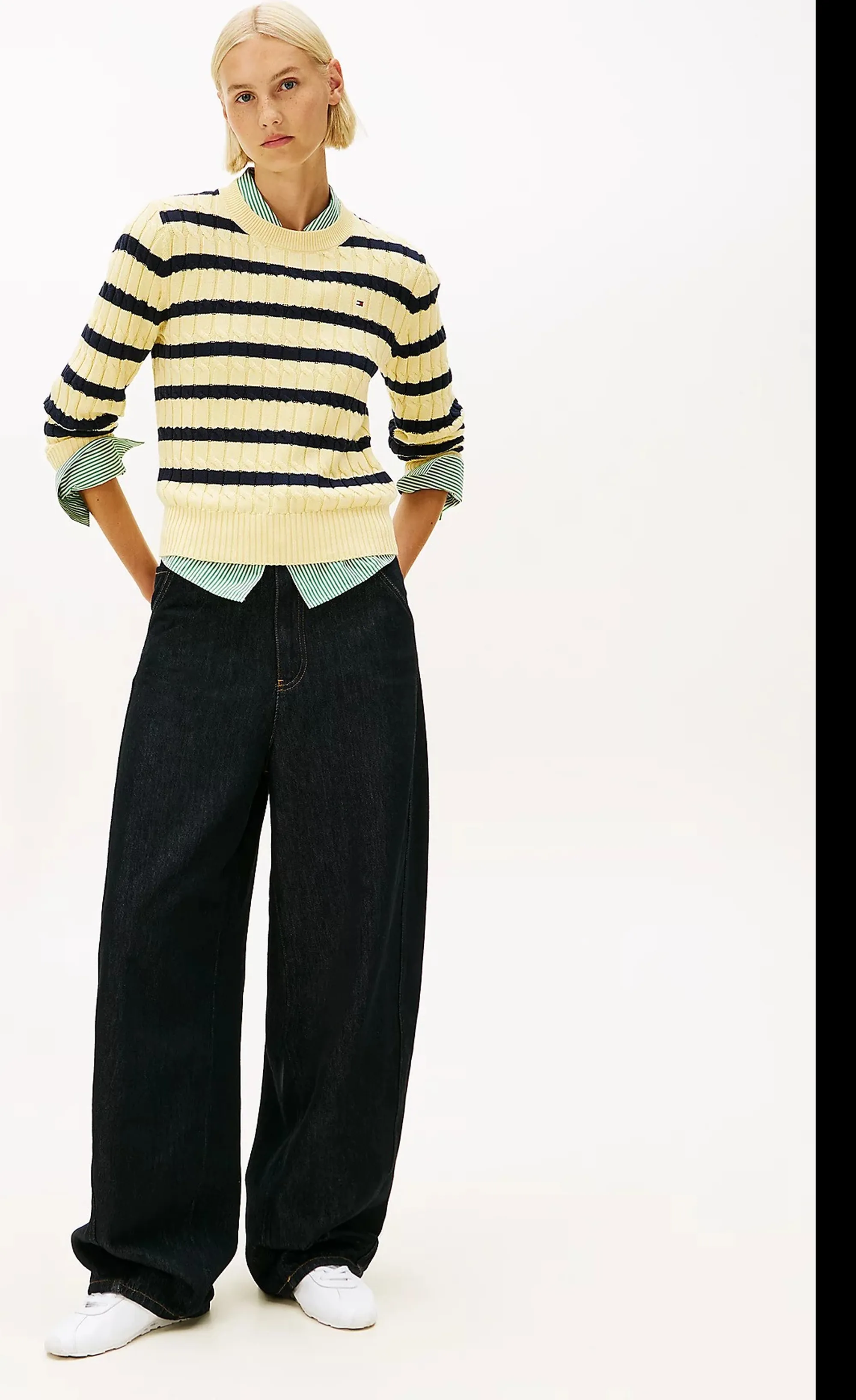 Tommy Hilfiger B'Braided Knit' Yellow Ww0Ww47644 169693