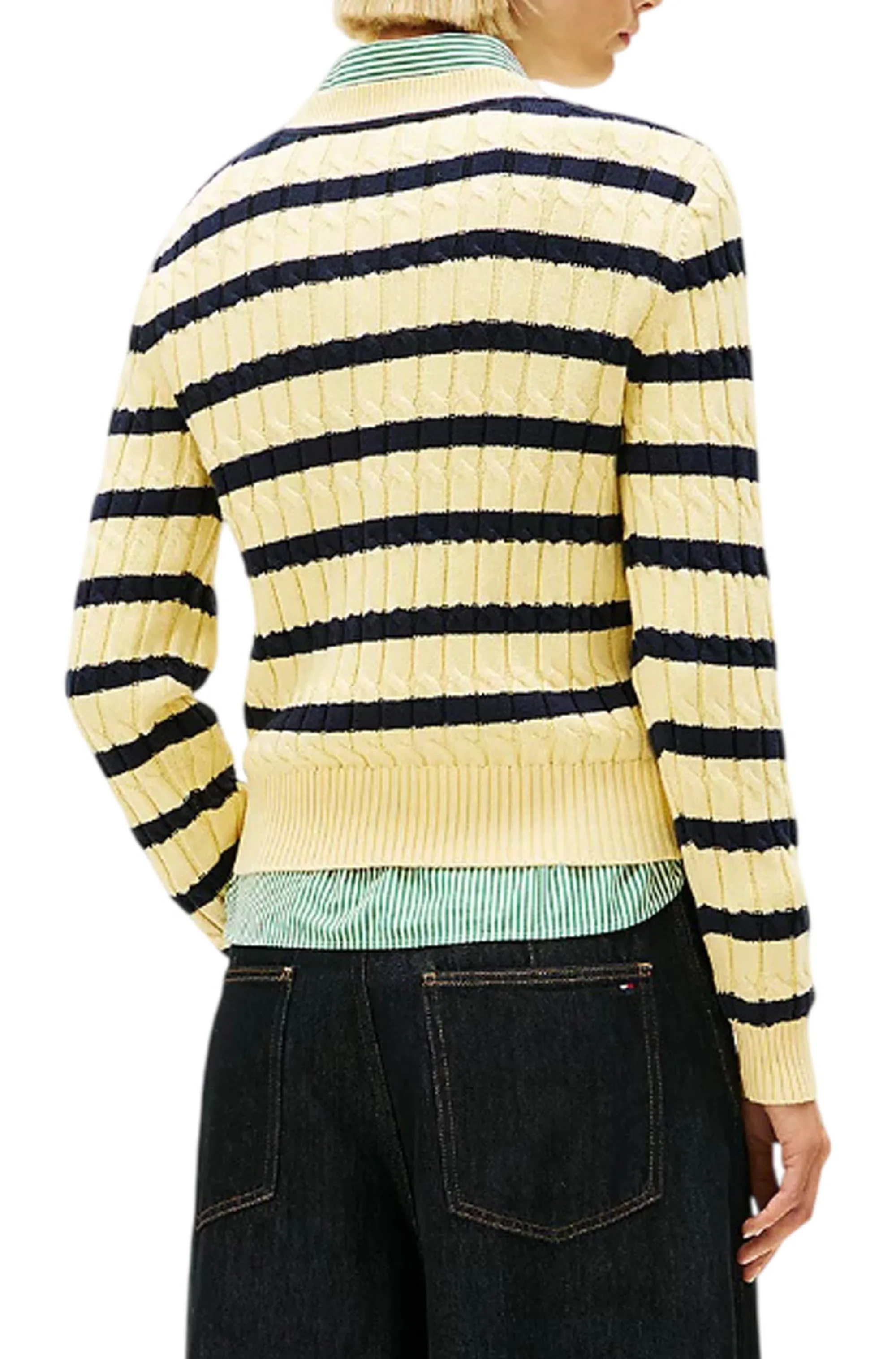 Tommy Hilfiger B'Braided Knit' Yellow Ww0Ww47644 170555