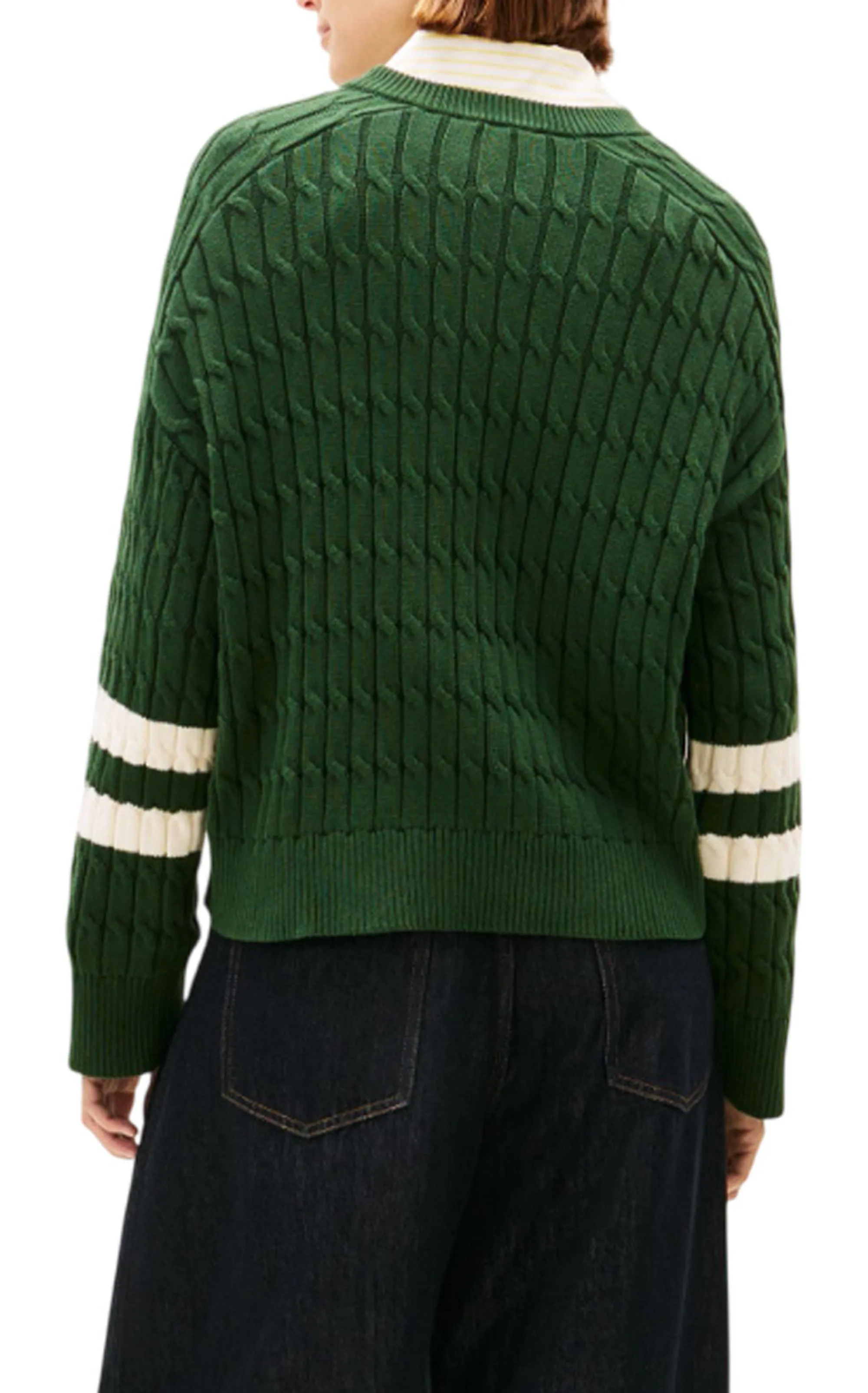 Tommy Hilfiger B'Braided Knit' Green Ww0Ww47633 169896