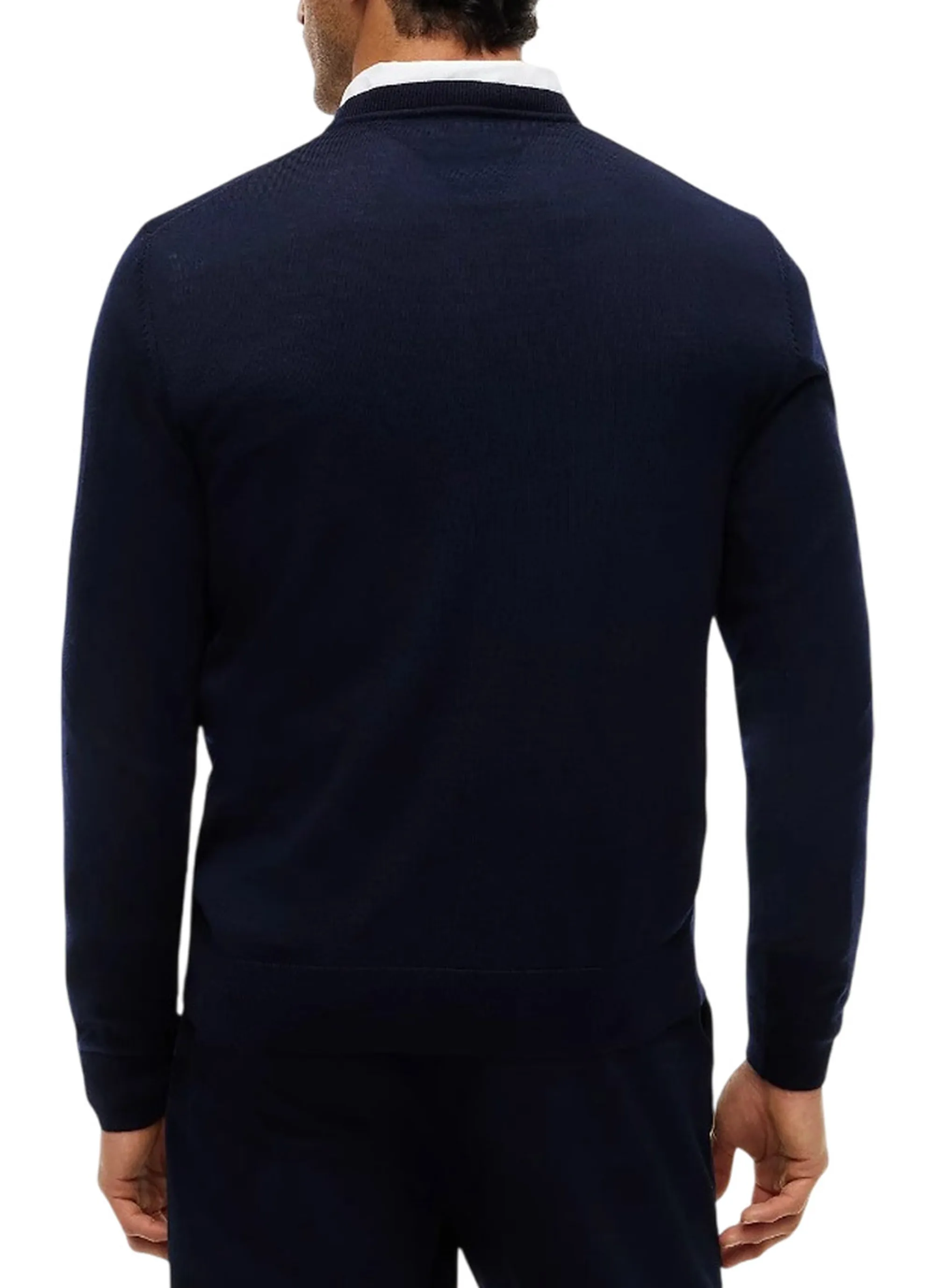 Tommy Hilfiger B'New York Label Pure Wool Sweater' Blu Mw0Mw44703 191707
