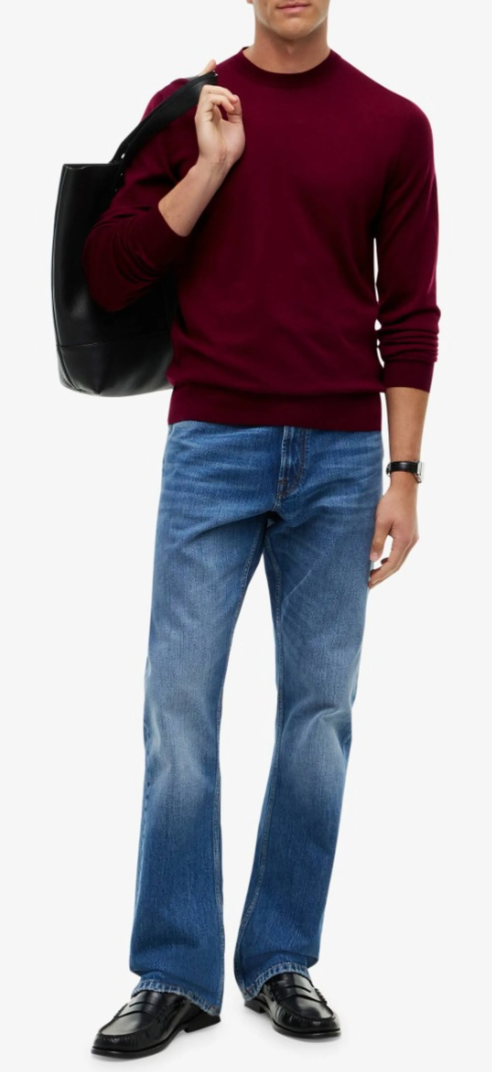 Tommy Hilfiger Maglia New York Label In Pura Lana Rosso Mw0Mw44703 191568