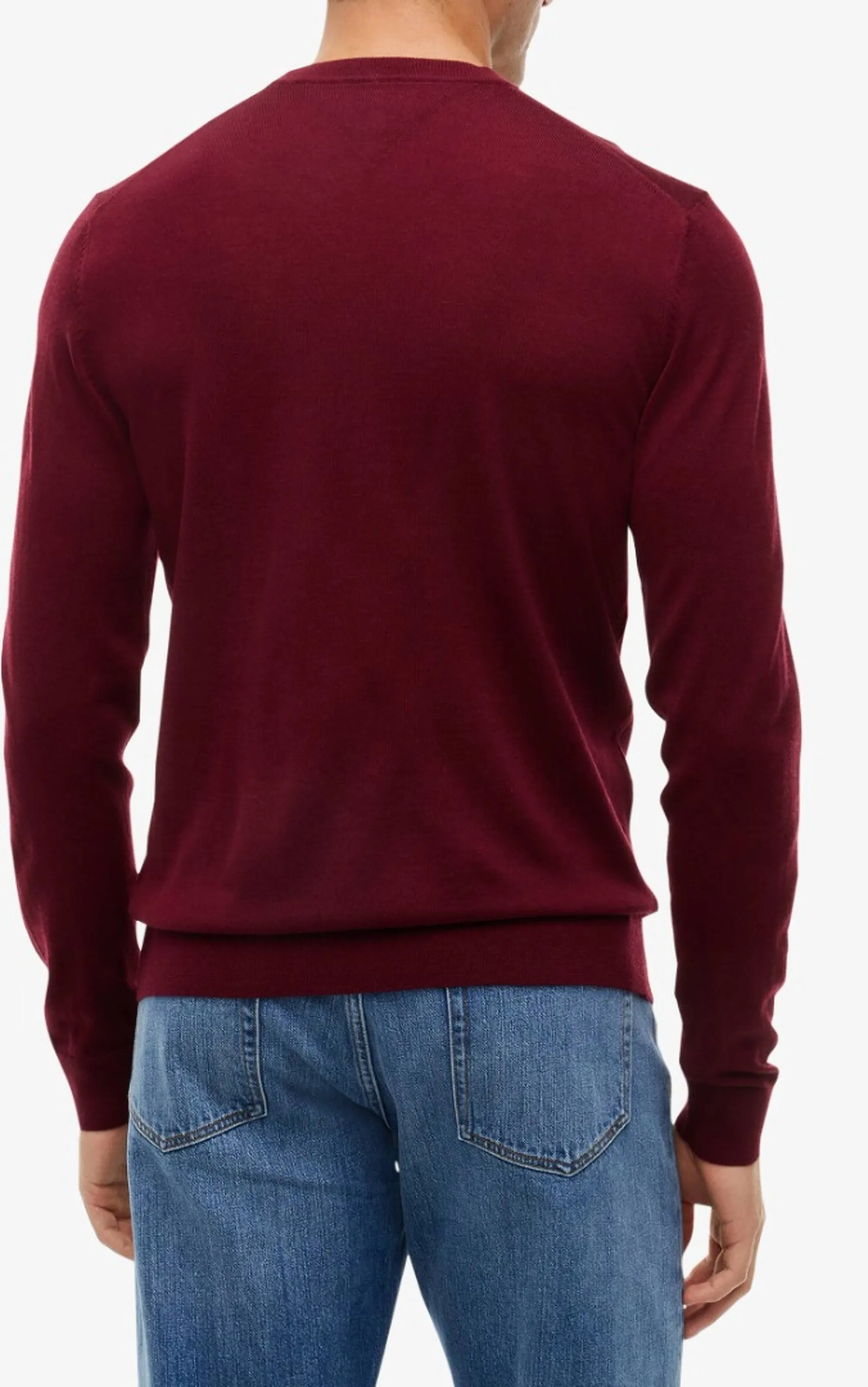 Tommy Hilfiger Maglia New York Label In Pura Lana Rosso Mw0Mw44703 191569