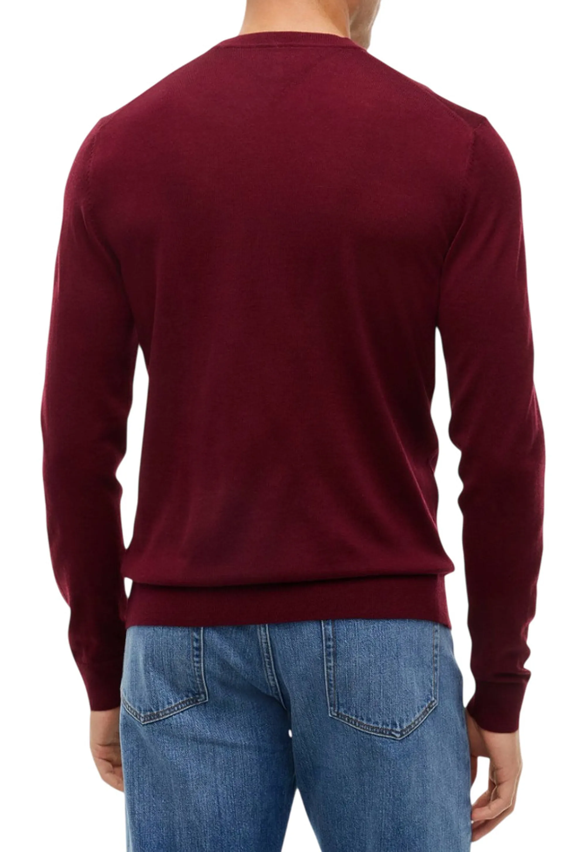 Tommy Hilfiger B'New York Label Pure Wool Sweater' Red Mw0Mw44703 191695