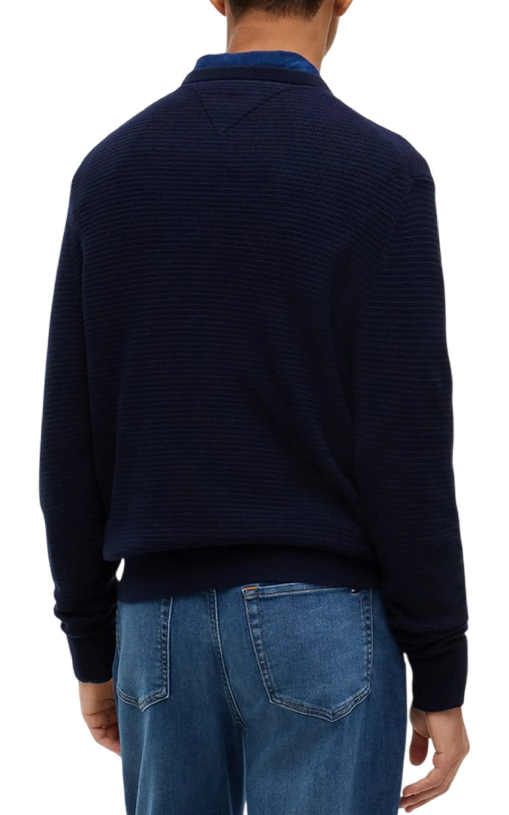Tommy Hilfiger Maglia Pima Blu Scuro Mw0Mw44759 184877