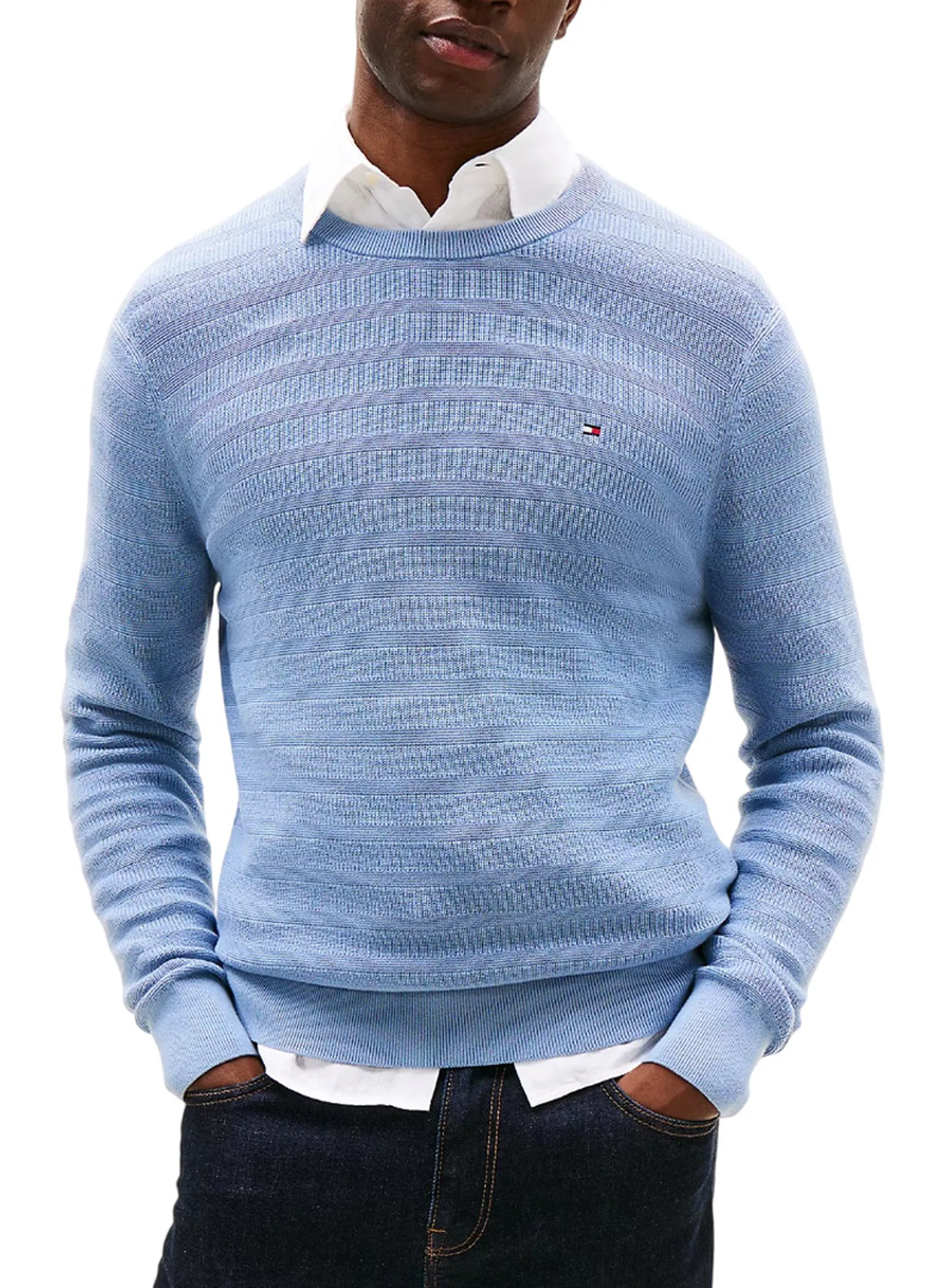 Tommy Hilfiger B'Stripe Sweater' Celeste Mw0Mw39535 155772