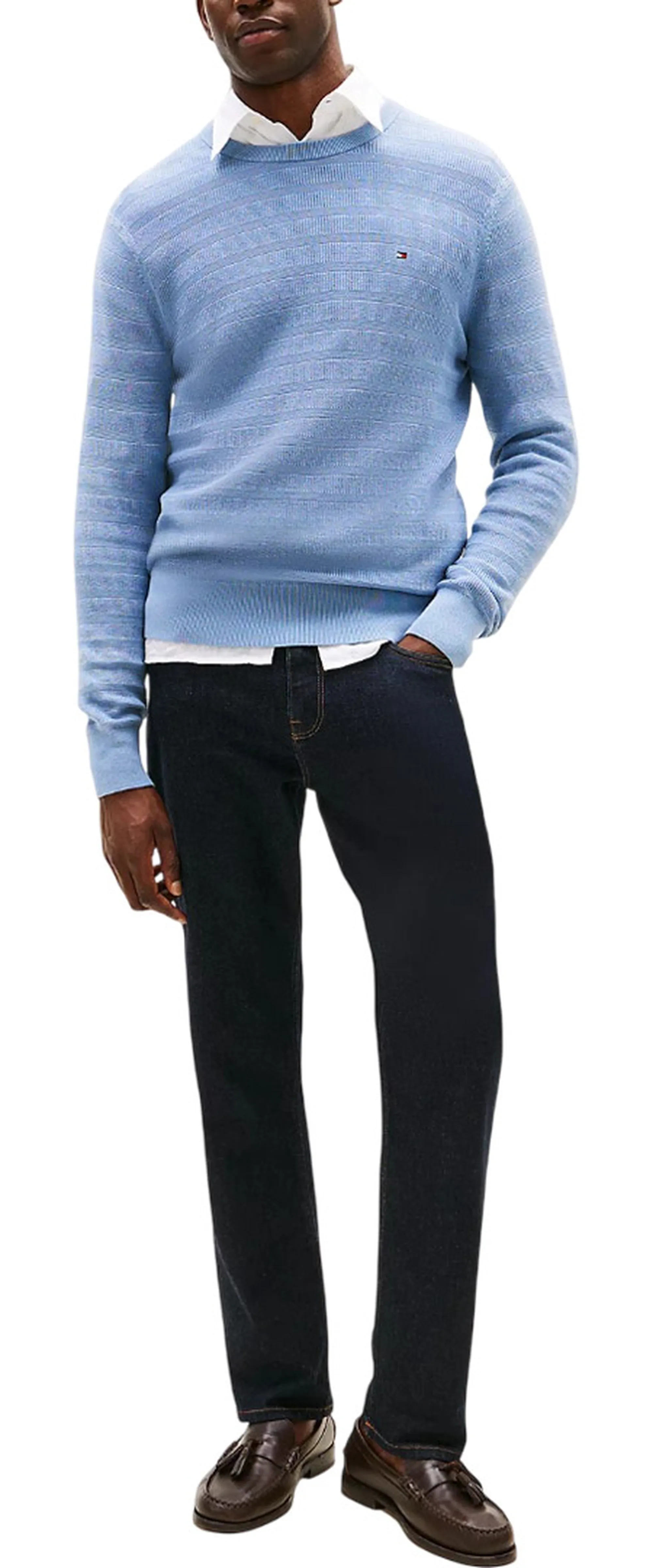 Tommy Hilfiger B'Stripe Sweater' Celeste Mw0Mw39535 155774