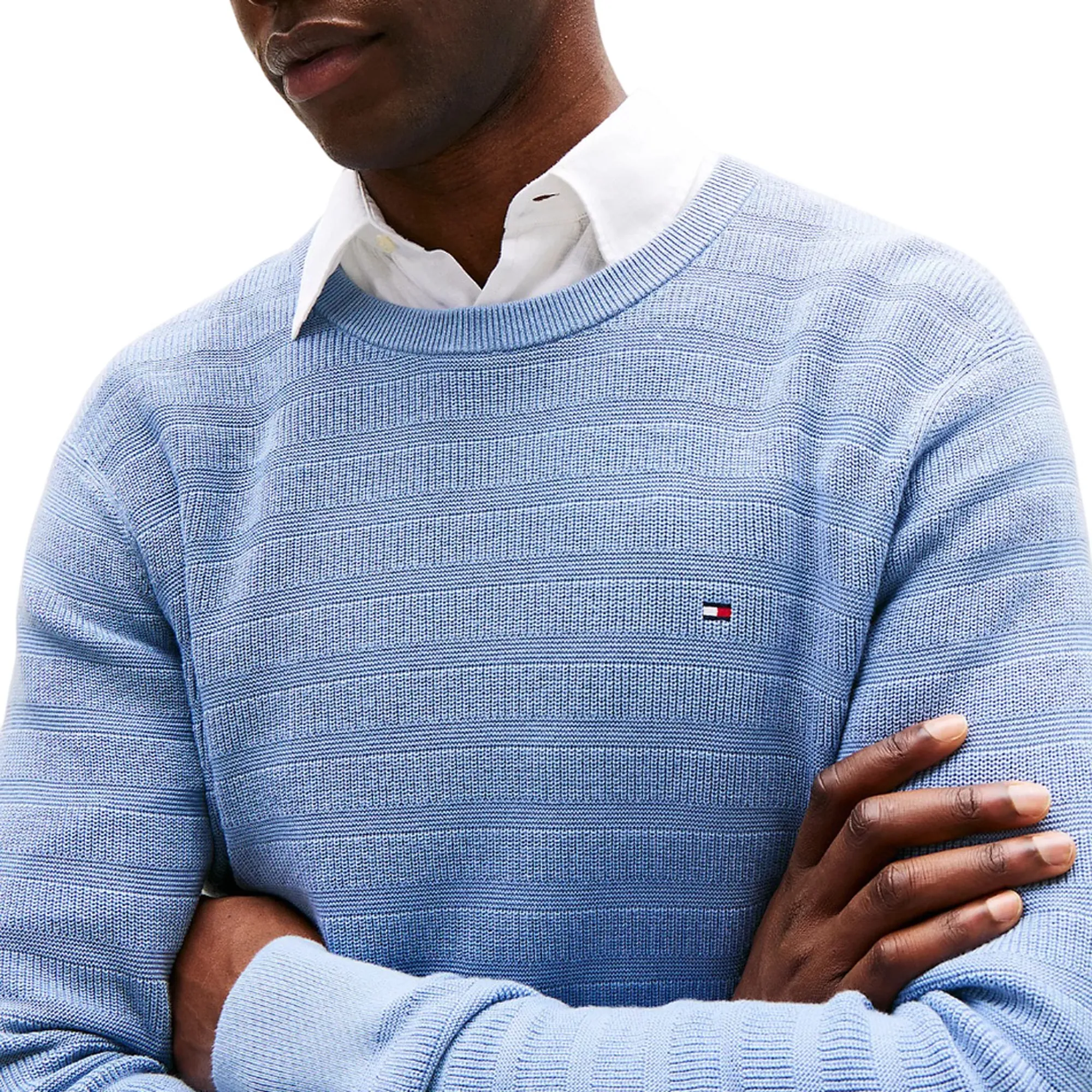 Tommy Hilfiger B'Stripe Sweater' Celeste Mw0Mw39535 155779