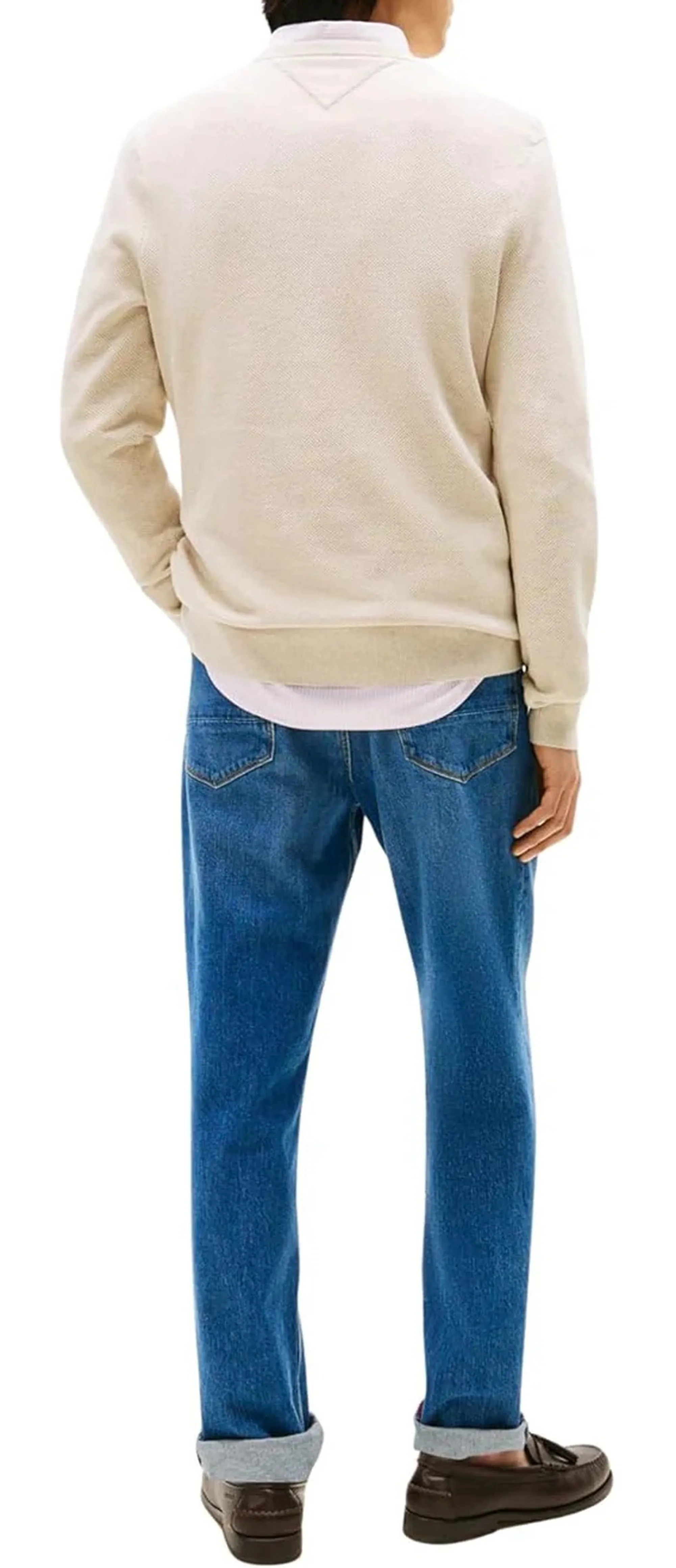 Tommy Hilfiger B'Woven Sweater' Beige Mw0Mw36347 155194