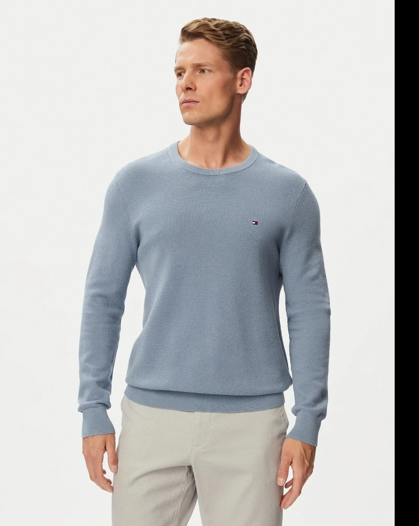 Tommy Hilfiger Maglia Tramata Carta Da Zucchero Mw0Mw36347 184301