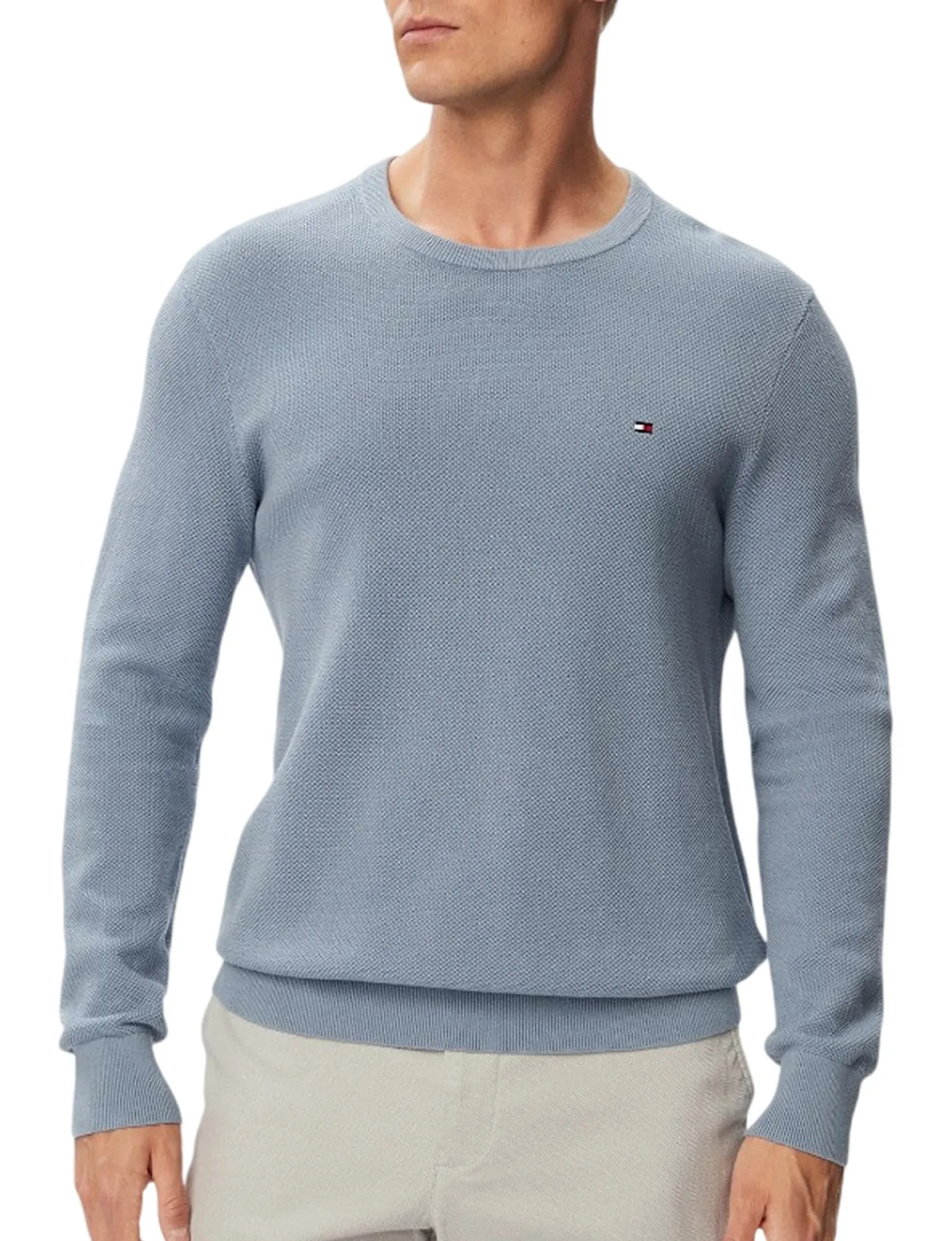 Tommy Hilfiger Maglia Tramata Carta Da Zucchero Mw0Mw36347 185184