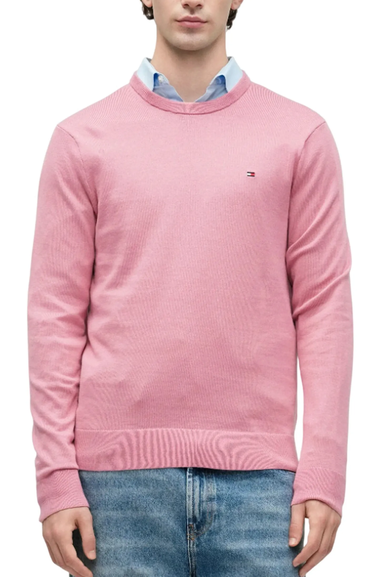 Tommy Hilfiger Maglia Tramata Rosa Mw0Mw36347 170934