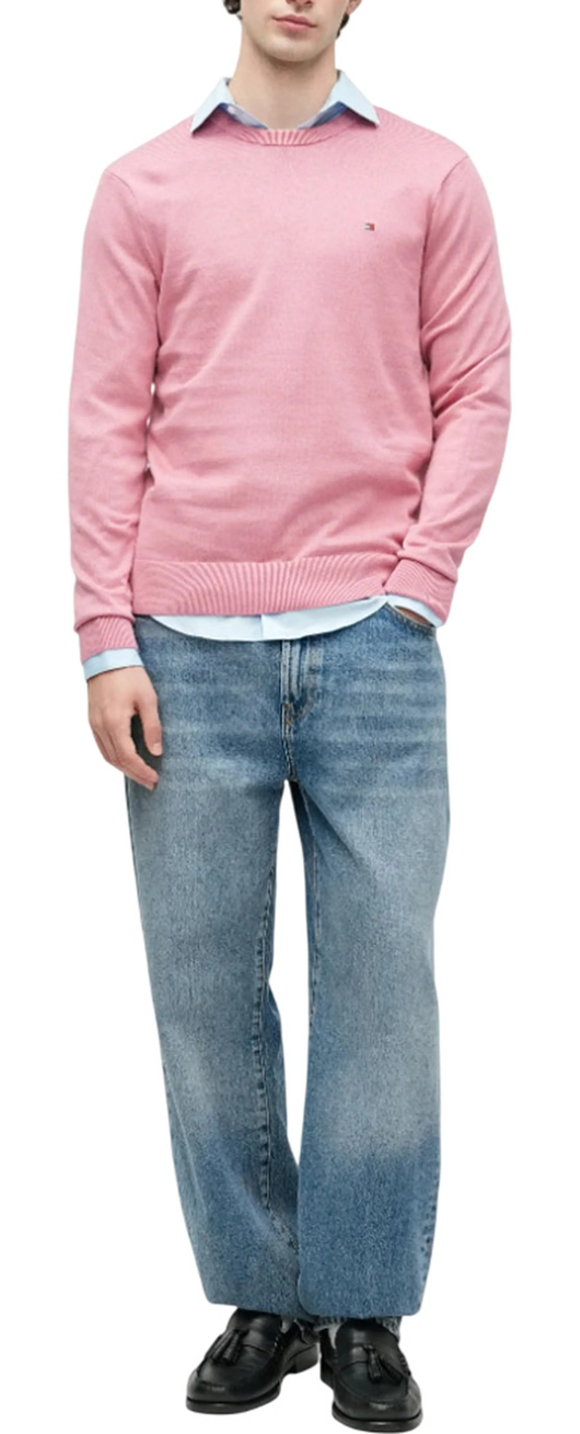 Tommy Hilfiger Maglia Tramata Rosa Mw0Mw36347 170936