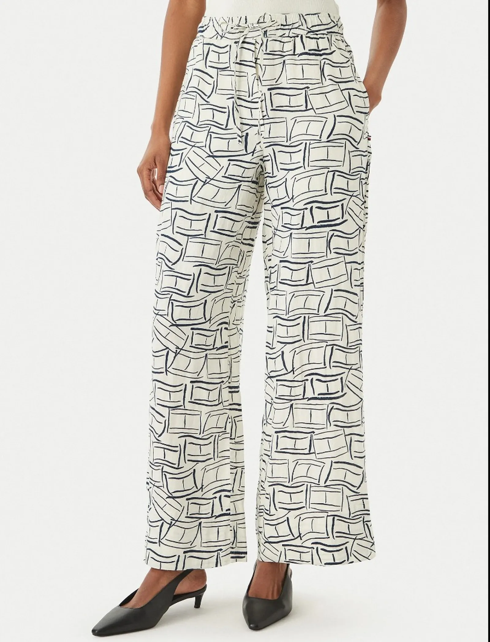 Tommy Hilfiger Pantalone Bianco Ww0Ww48970 180452