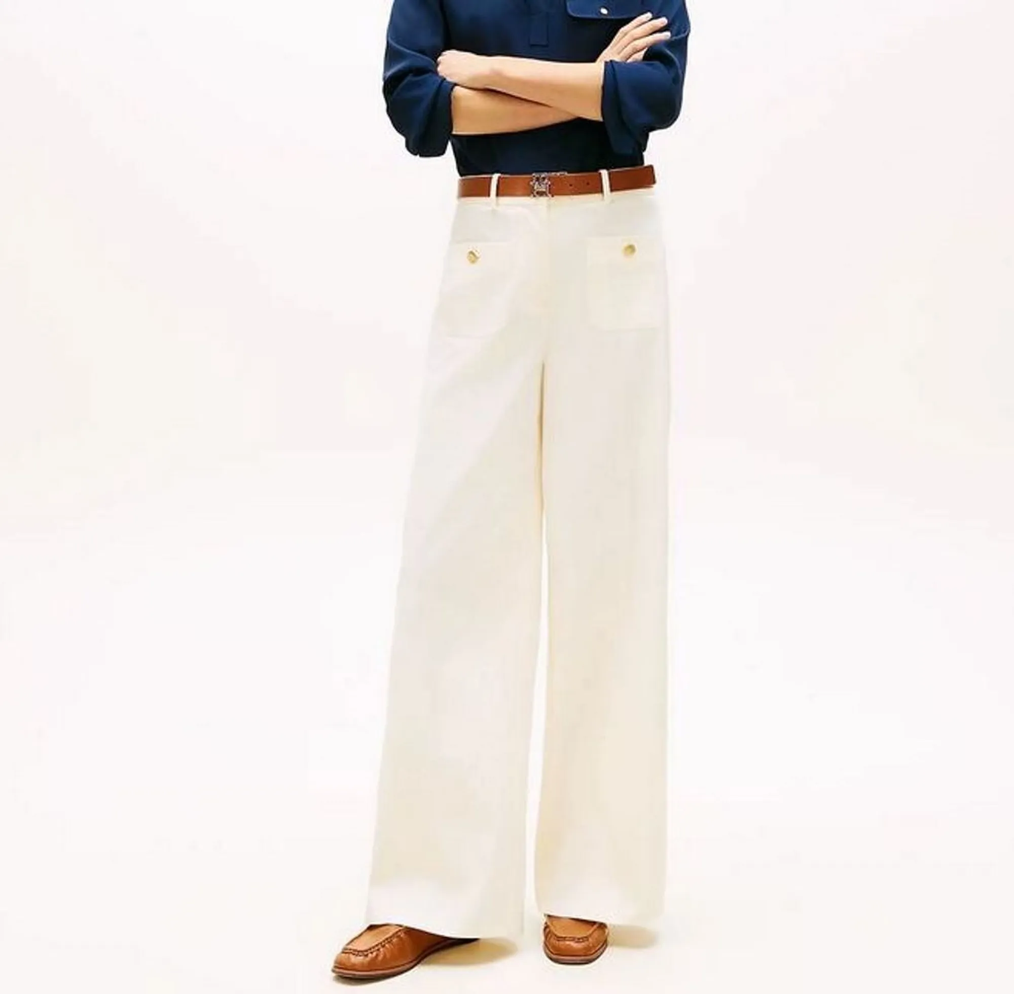 Tommy Hilfiger B'Trousers ' Cream Ww0Ww49002 182053